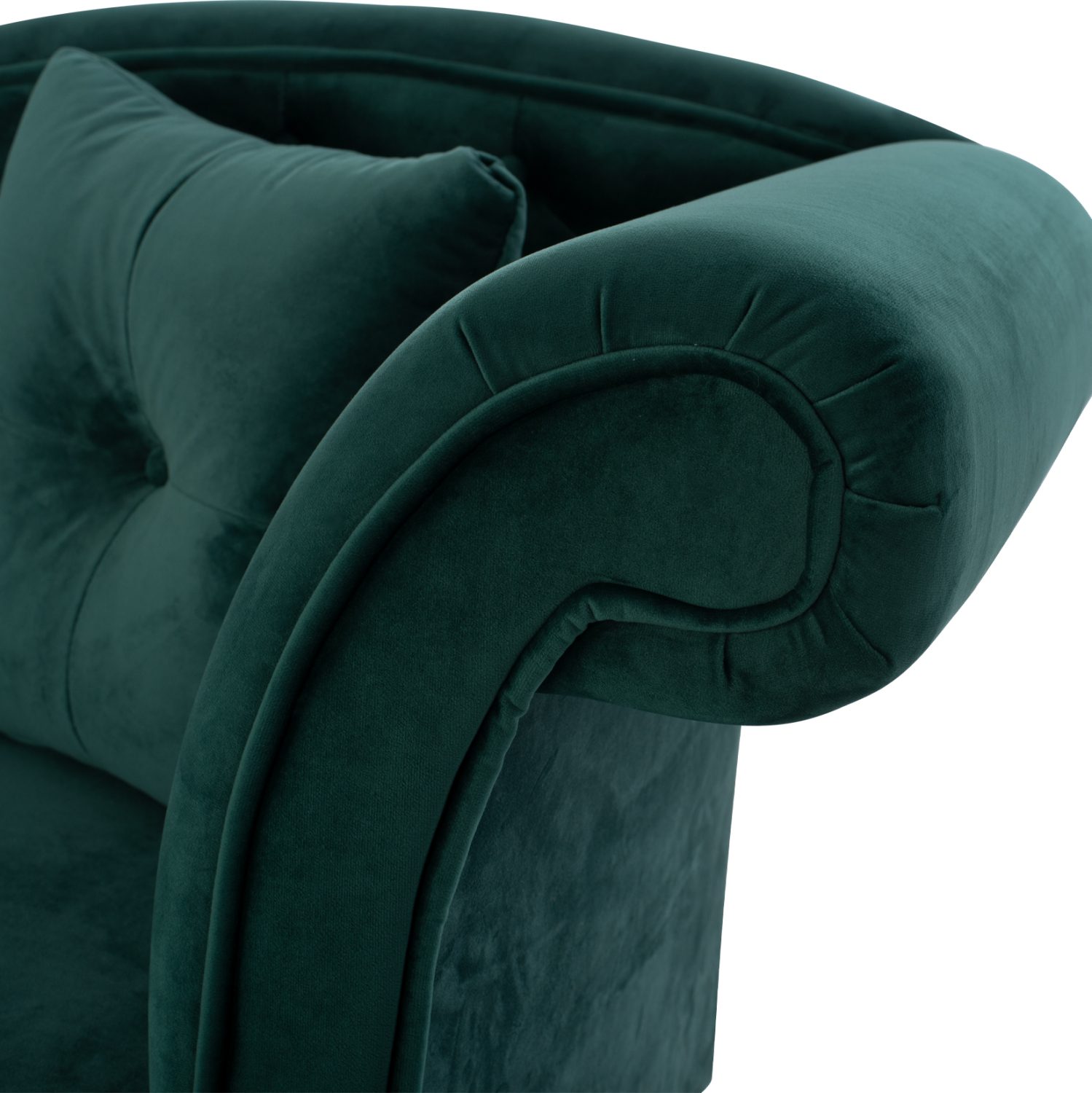 ΑΝΑΚΛΙΝΔΡΟ T.CHESTERFIELD NIOVI HM3008.03 ΚΥΠΑΡΙΣΣΙ ΒΕΛΟΥΔΟ-ΜΑΥΡΑ ΠΟΔΙΑ 187x61x82Υ - Image 7