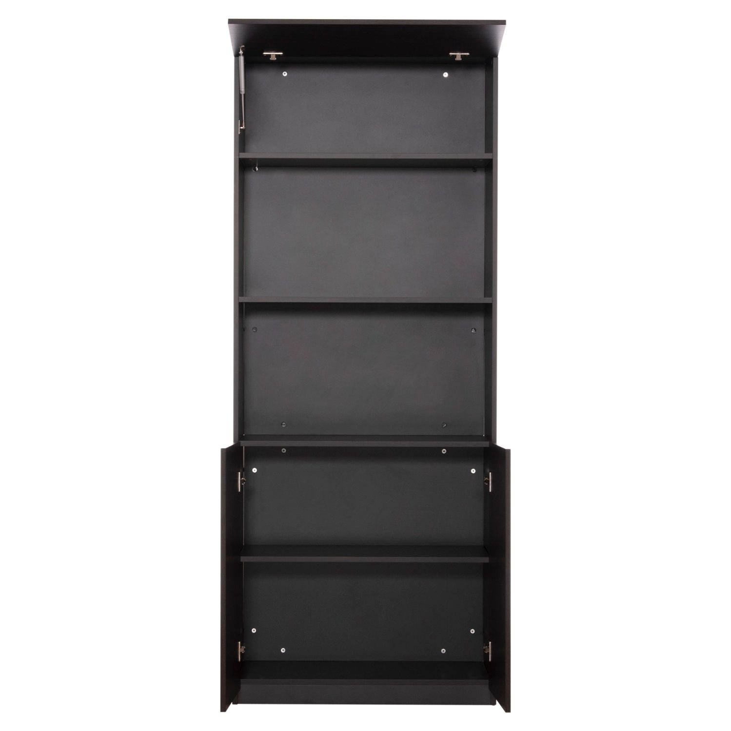 ΒΙΒΛΙΟΘΗΚΗ ΓΡΑΦΕΙΟΥ ΕΠΑΓΓΕΛΜΑΤΙΚΗ ROSEWOOD HM2089 ΜΕΛΑΜΙΝΗ ΓΚΡΙ-WENGE 80Χ40Χ200Υεκ. - Image 7