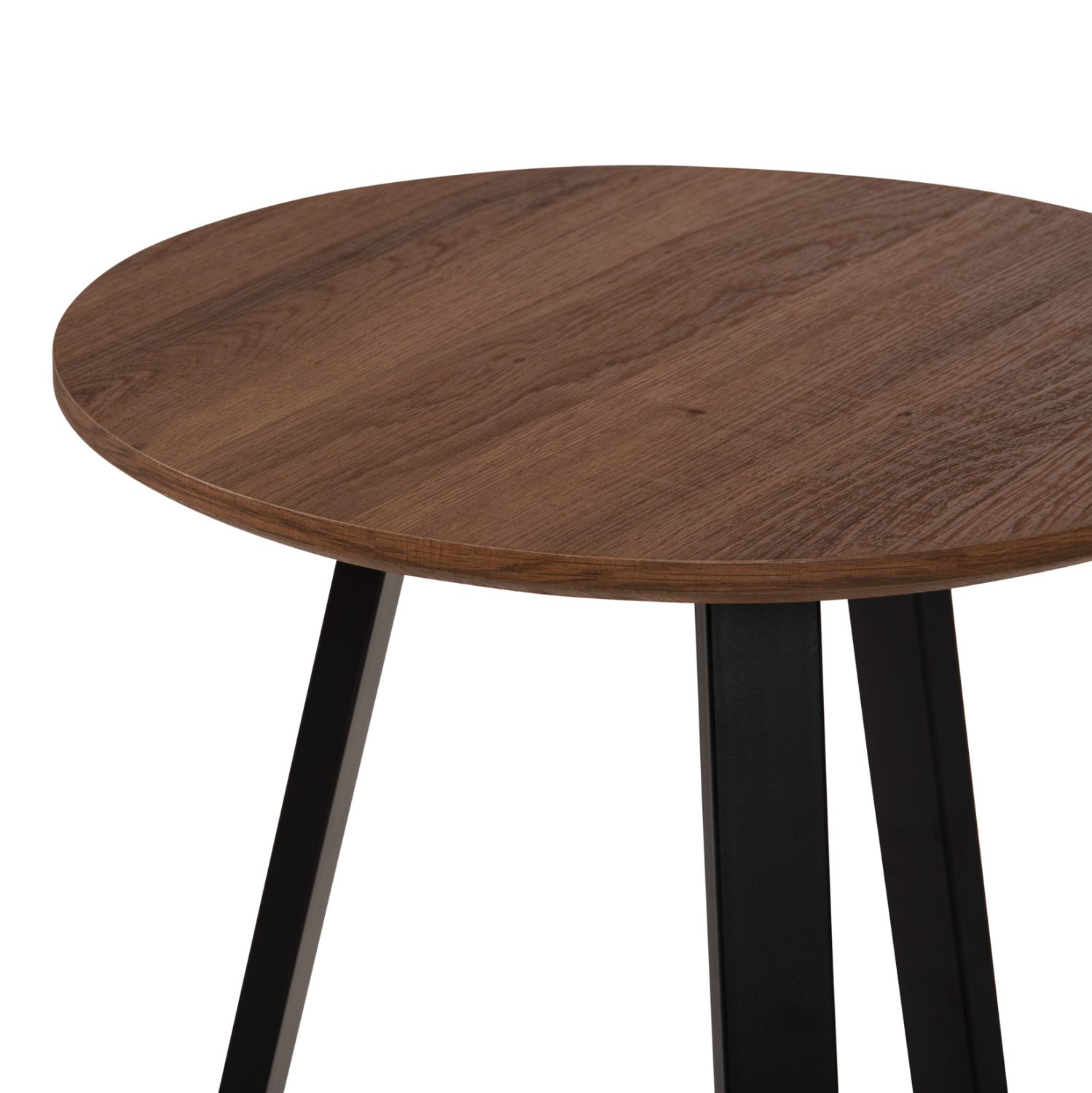 ΒΟΗΘΗΤΙΚΟ ΤΡΑΠΕΖΑΚΙ ROCKET HM9587.04 MDF ΚΑΡΥΔΙ-ΜΑΥΡΗ ΜΕΤΑΛΛΙΚΗ ΒΑΣΗ Φ45x55Υεκ. - Image 4