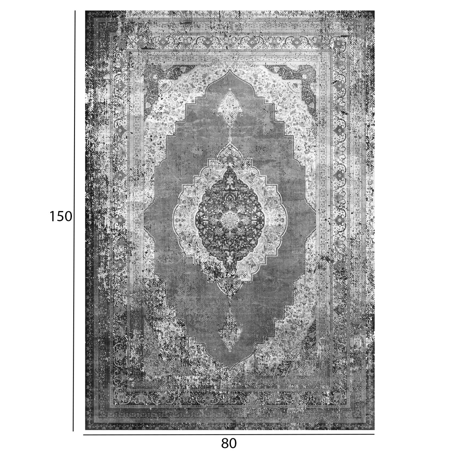 ΧΑΛΙ ΣΑΛΟΝΙΟΥ JOSIANE HM7676.07 ΓΚΡΙ 80X150 εκ. - Image 2
