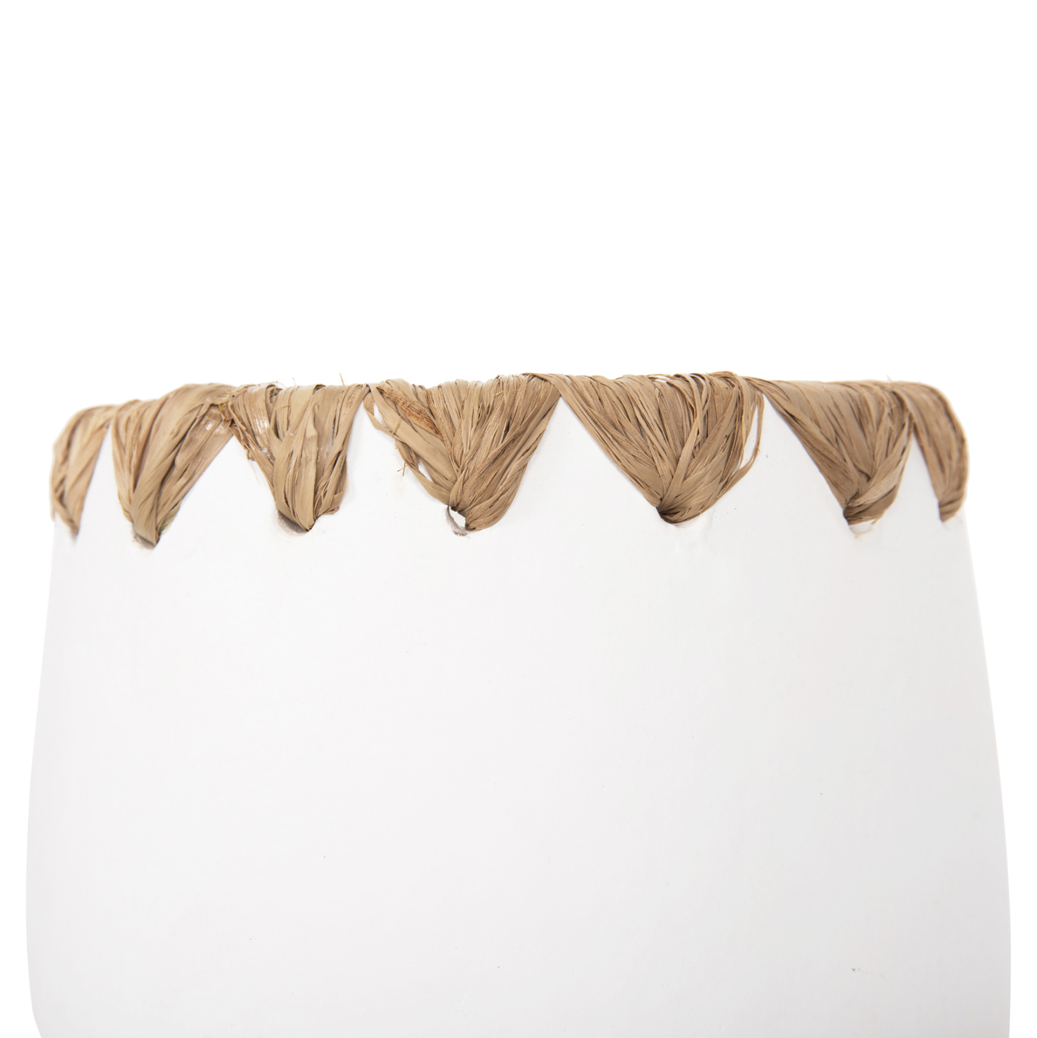 ΔΙΑΚΟΣΜΗΤΙΚΟ ΒΑΖΟ HM4369 ΤΕΡΑΚΟΤΑ ΣΕ ΛΕΥΚΟ ΜΕ ΠΛΕΞΗ ΨΑΘΑΣ ΣΤΟ ΣΤΟΜΙΟ Φ13x16Υεκ. - Image 5