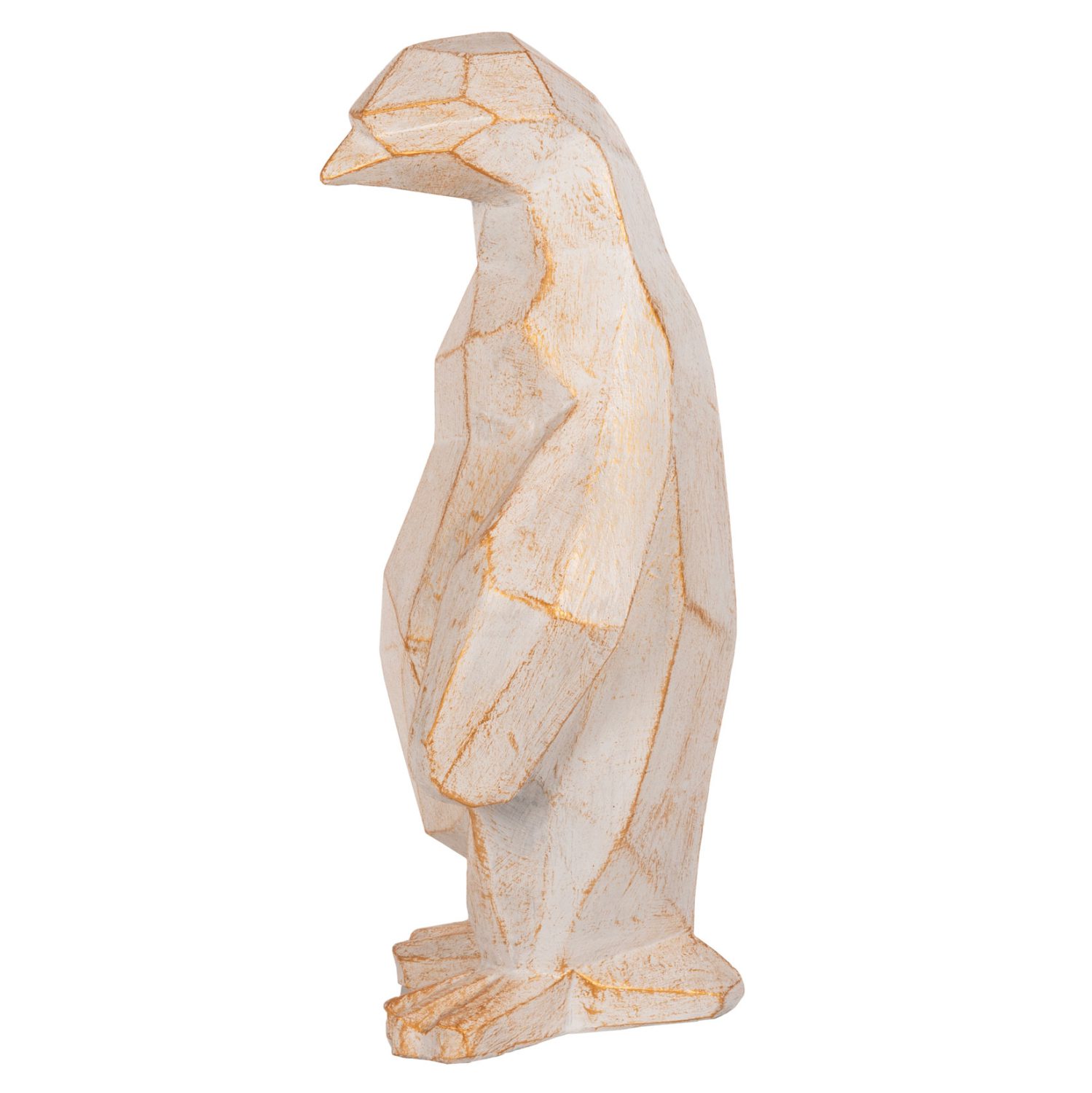 ΔΙΑΚΟΣΜΗΤΙΚΟ ΔΑΠΕΔΟΥ PENGUIN HM7915 GRC ΣΕ ΛΕΥΚΗ ΠΑΤΙΝΑ ΜΕ ΧΡΥΣΕΣ ΛΕΠΤΟΜΕΡΕΙΕΣ 30x20x60Υεκ. - Image 4
