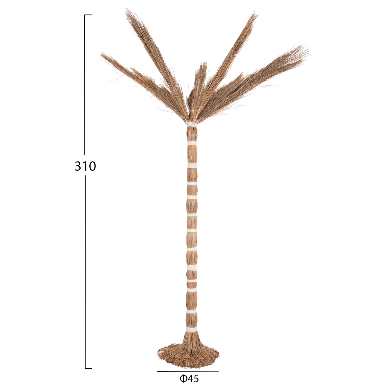 ΔΙΑΚΟΣΜΗΤΙΚΟ ΔΕΝΤΡΟ TROPIC HM4323 τ.ΦΟΙΝΙΚΑ ΑΠΟ MENDONG GRASS 310Yεκ. - Image 2