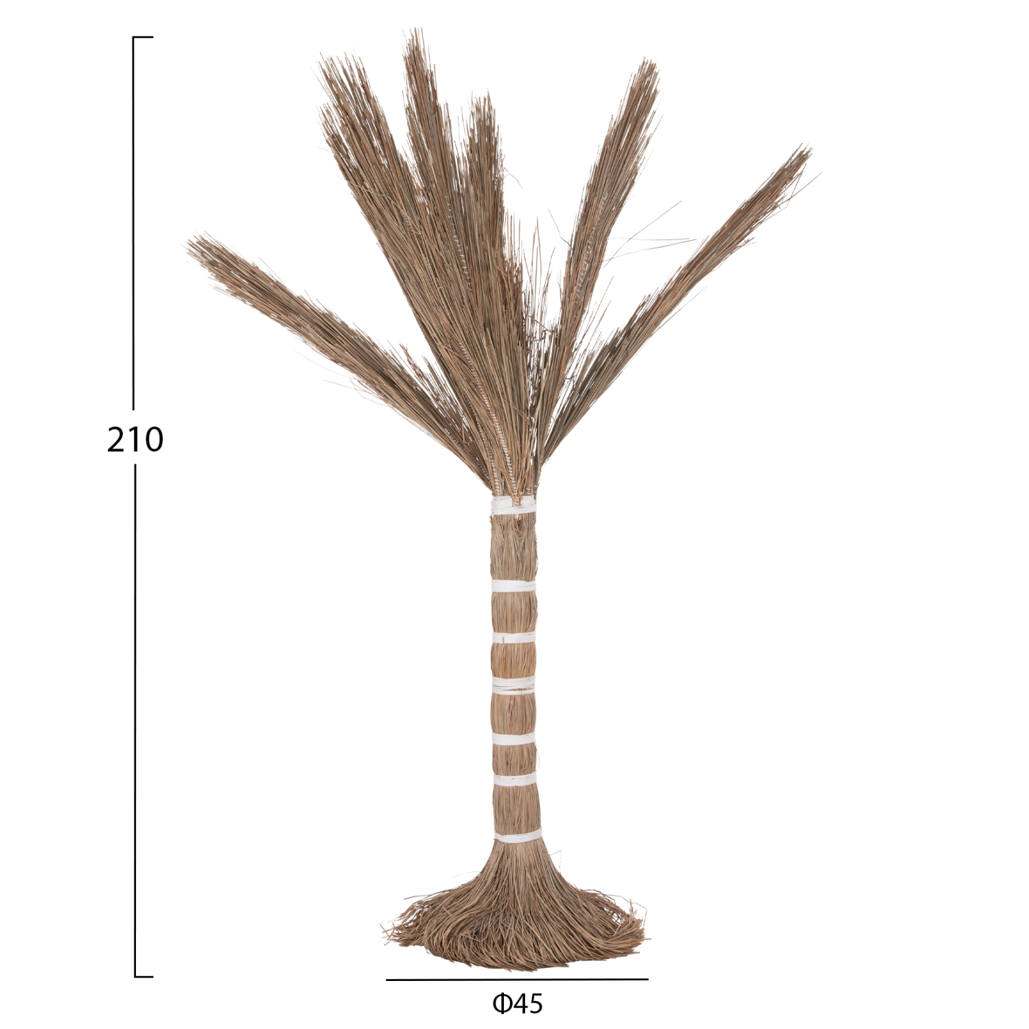 ΔΙΑΚΟΣΜΗΤΙΚΟ ΔΕΝΤΡΟ TROPIC HM4325 τ.ΦΟΙΝΙΚΑ ΑΠΟ MENDONG GRASS 210Yεκ. - Image 2