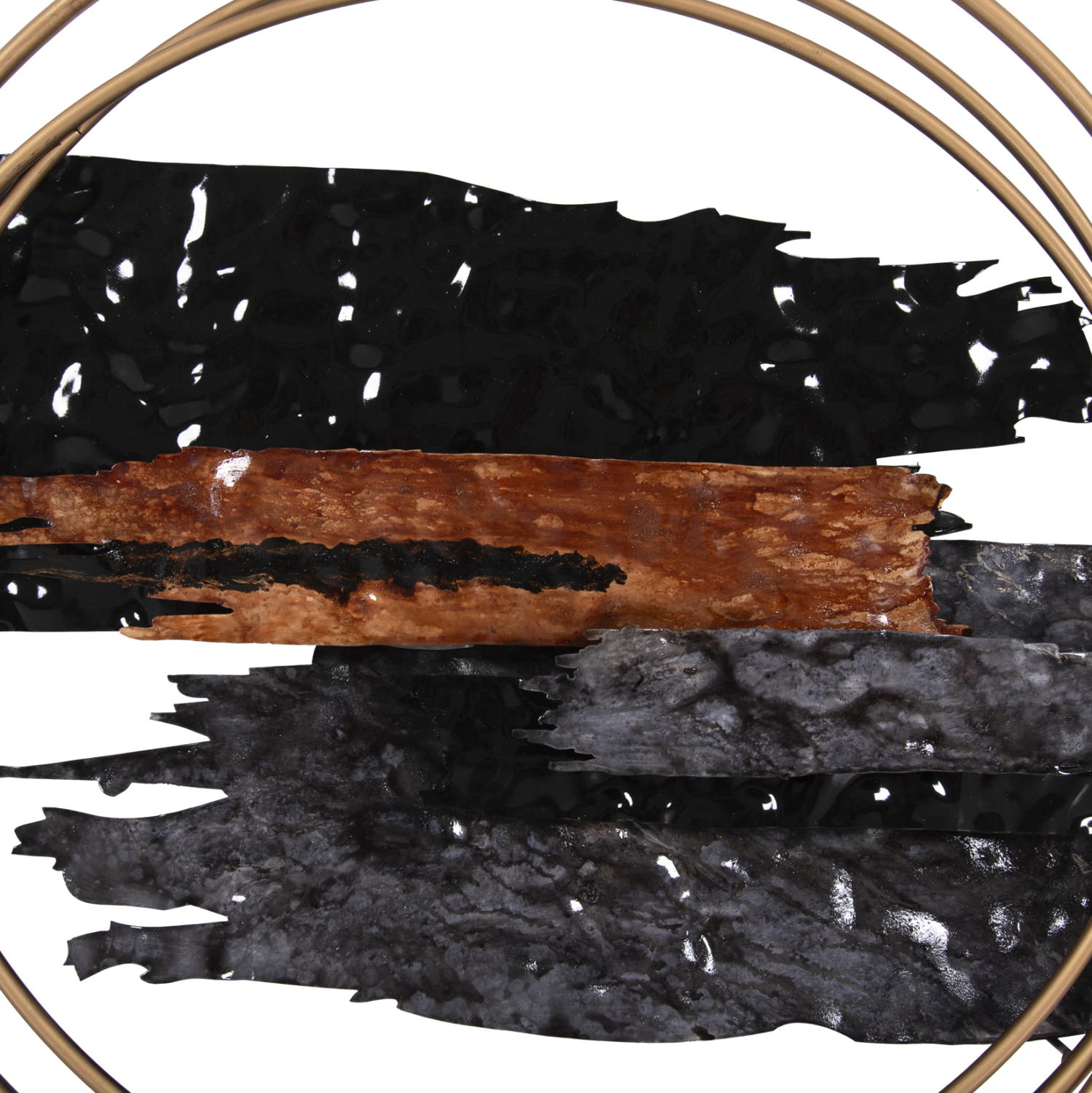 ΔΙΑΚΟΣΜΗΤΙΚΟ ΤΟΙΧΟΥ HM4196 ΜΕΤΑΛΛΟ ΣΕ ΜΑΥΡΟ-ΑΝΘΡΑΚΙ-ΧΡΥΣΟ 144x63,5Υ εκ. - Image 4