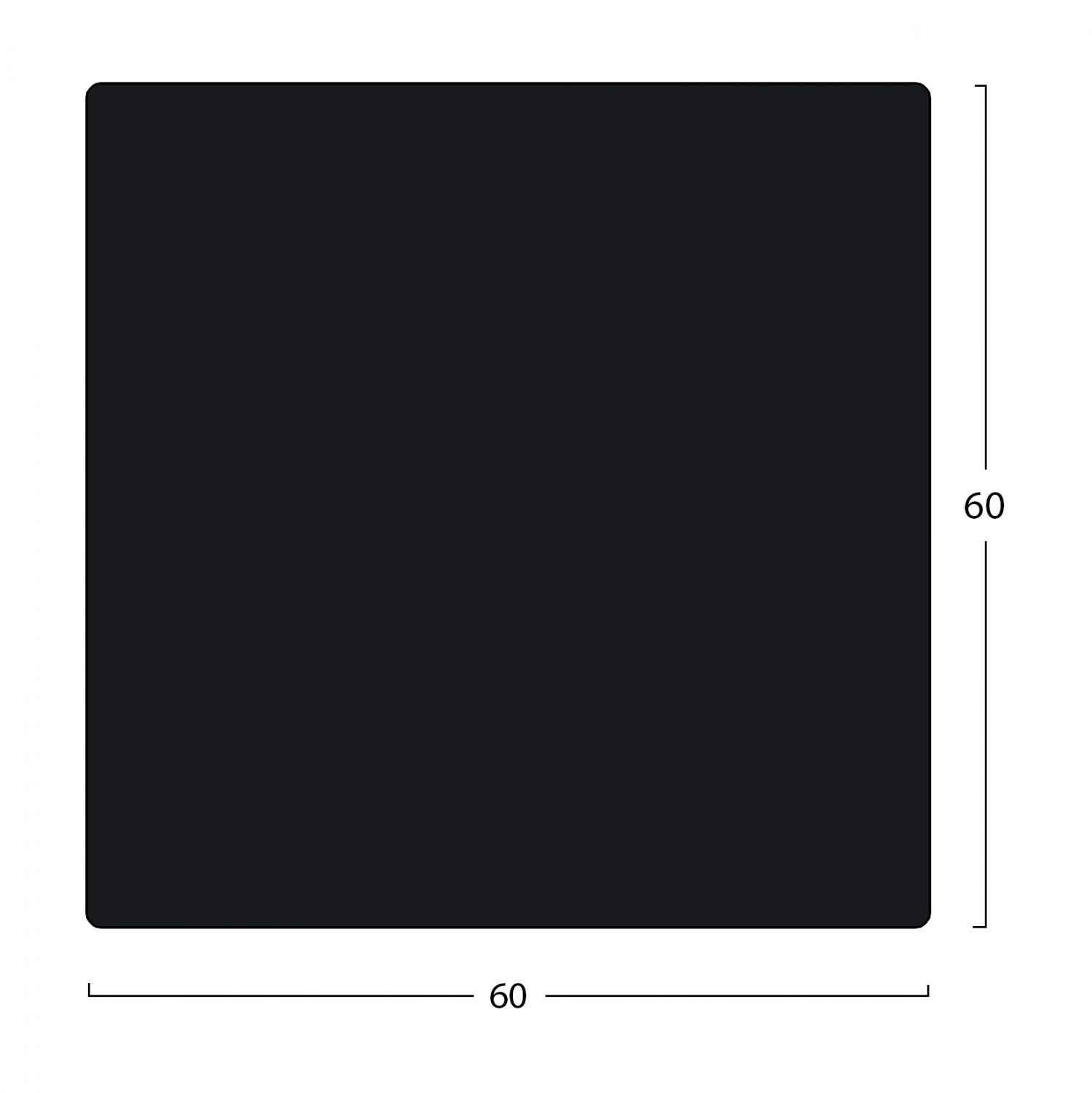 ΕΠΙΦΑΝΕΙΑ ΤΡΑΠΕΖΙΟΥ COMPACT HPL 60X60 ΜΑΥΡΟ ΜΑΤ HM5160.53 - Image 2