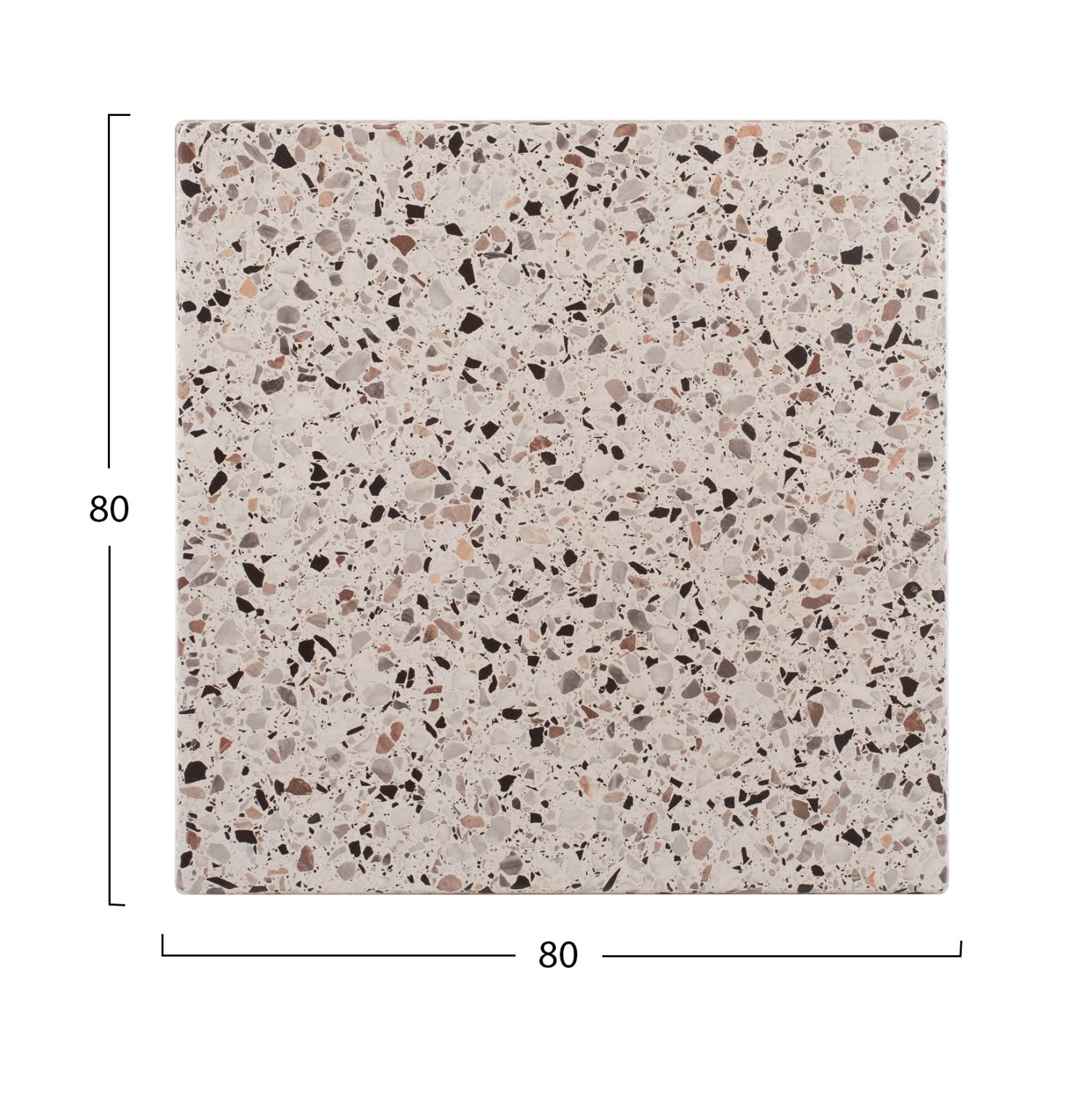 ΕΠΙΦΑΝΕΙΑ ΤΡΑΠΕΖΙΟΥ WERZALIT 80Χ80Χ3.5εκ. TERRAZZO HM5231.16 - Image 2