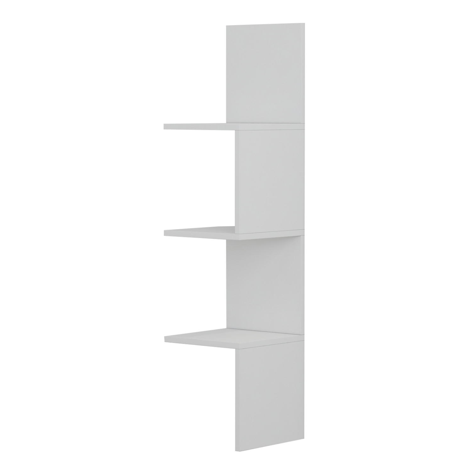 ΕΠΙΤΟΙΧΙΑ ΓΩΝΙΑΚΗ ΡΑΦΙΕΡΑ ILLUSION HM8935.12 ΜΕΛΑΜΙΝΗ ΣΕ ΛΕΥΚΟ 25x25x105,4Υεκ. - Image 4
