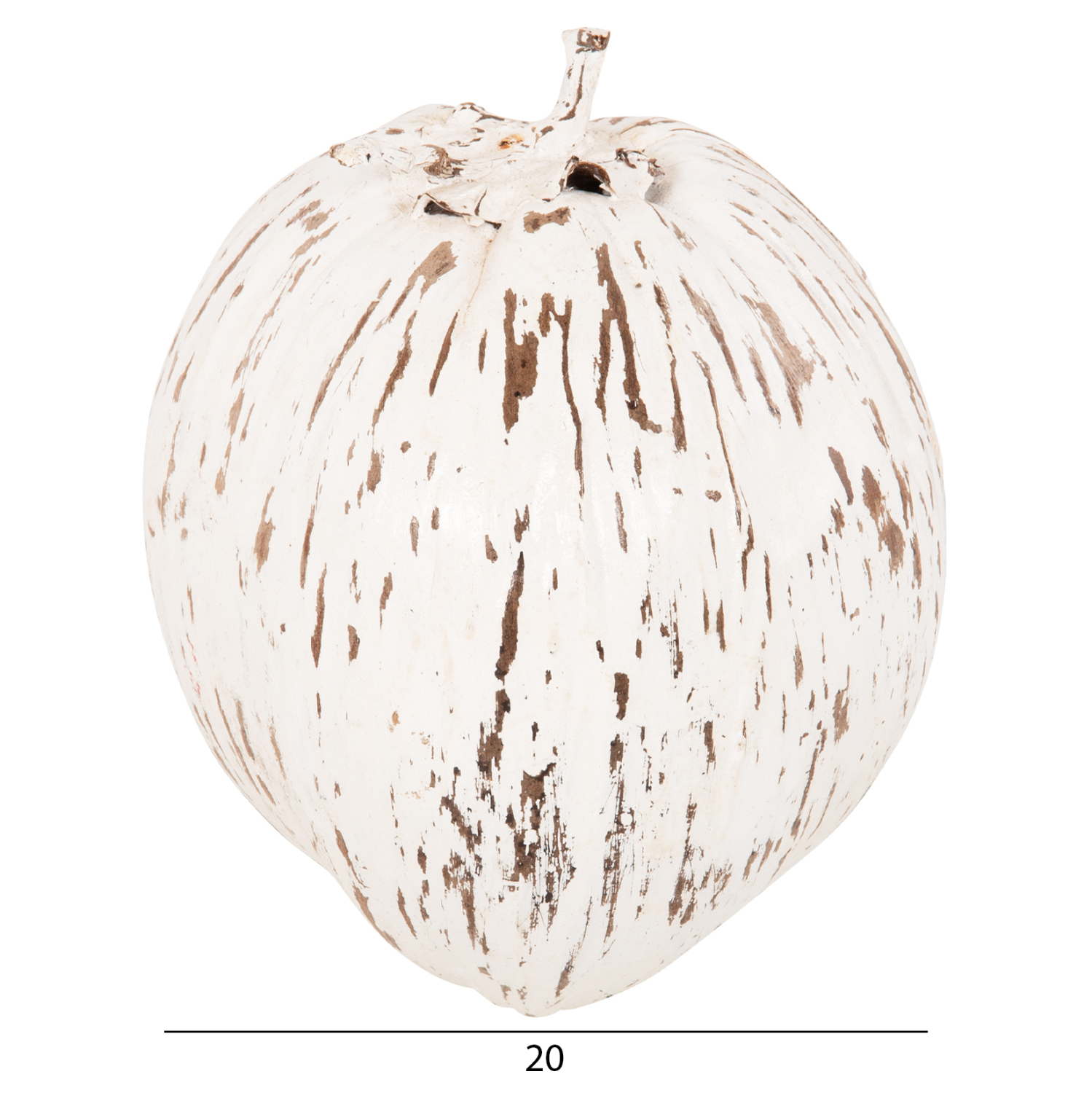 ΕΠΙΤΡΑΠΕΖΙΟ ΔΙΑΚΟΣΜΗΤΙΚΟ HM4326.05 ΚΑΡΥΔΑ ΣΕ ΛΕΥΚΟ ΧΡΩΜΑ 20x20x20Υεκ - Image 2