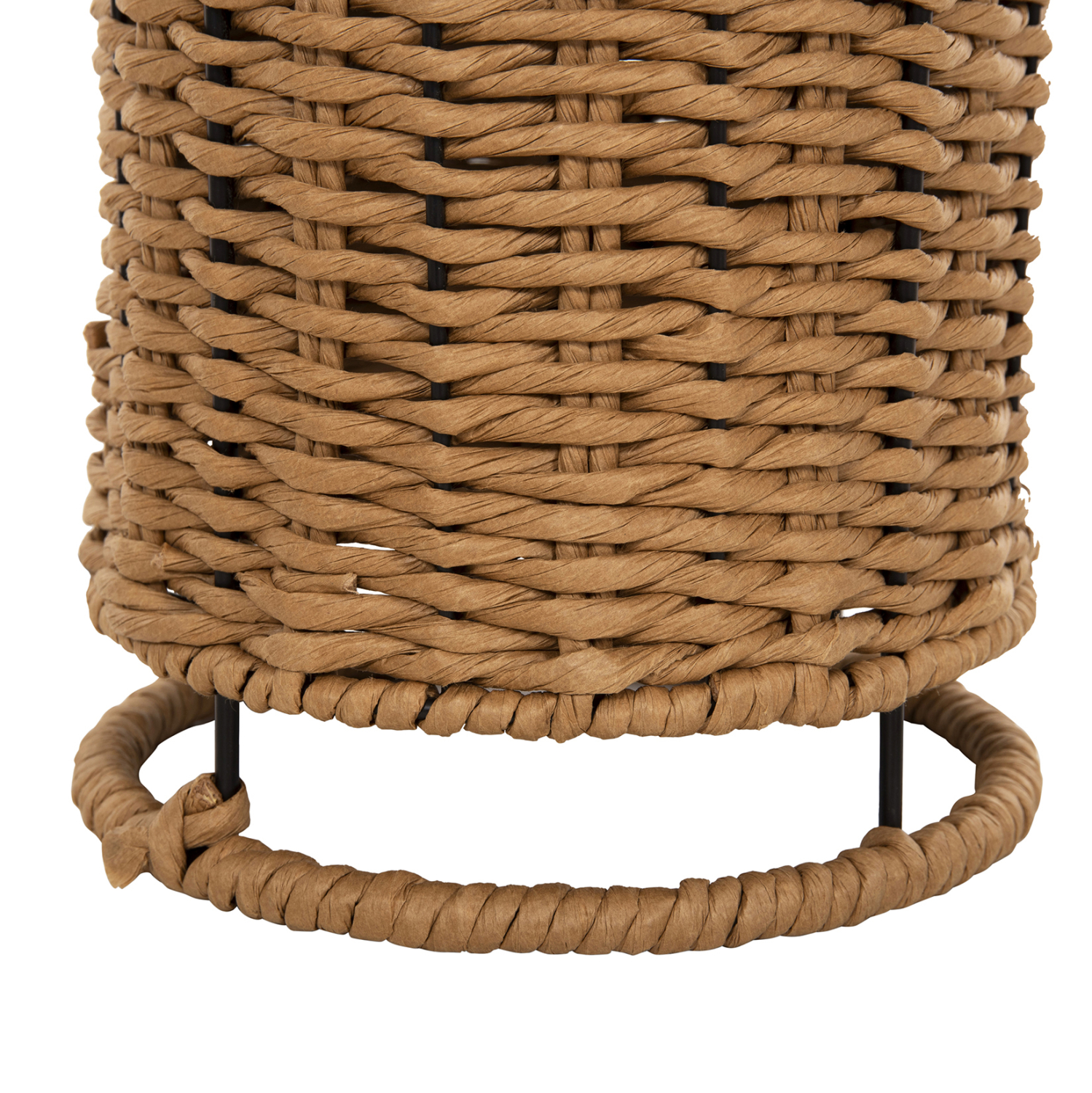 ΦΩΤΙΣΤΙΚΟ ΔΑΠΕΔΟΥ HM4342 ΜΕΤΑΛΛΟ-PAPER ROPE ΣΕ ΜΠΕΖ ΑΜΜΟΥ-ΜΑΥΡΟ Φ20X120Υεκ. - Image 8