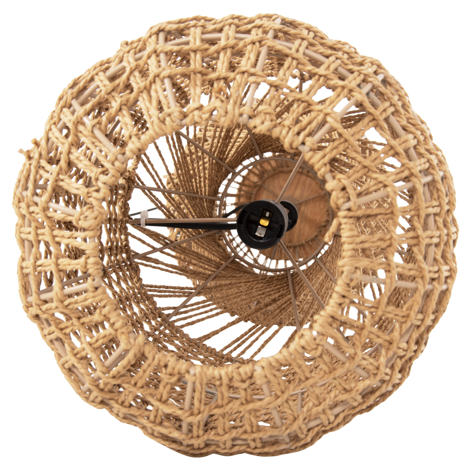 ΦΩΤΙΣΤΙΚΟ ΔΑΠΕΔΟΥ HM4358 ΜΕΤΑΛΛΟ-PAPER ROPE ΣΕ ΚΑΦΕ-2 ΛΑΜΠΕΣ Φ25x102Υεκ. - Image 8