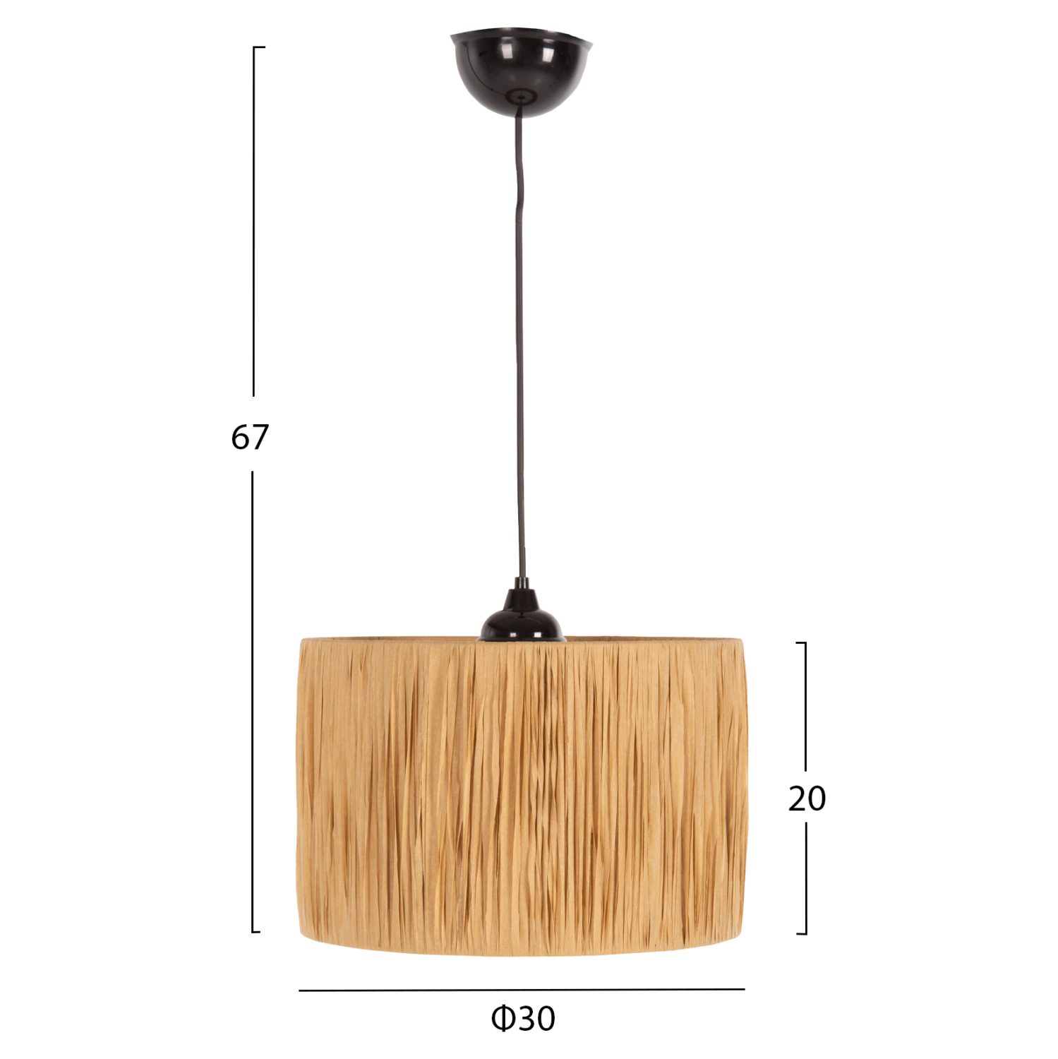 ΦΩΤΙΣΤΙΚΟ ΟΡΟΦΗΣ ΕΣΩΤΕΡΙΚΟΥ ΧΩΡΟΥ HM7944.05 NATURAL Φ30x67Υ εκ. - Image 2
