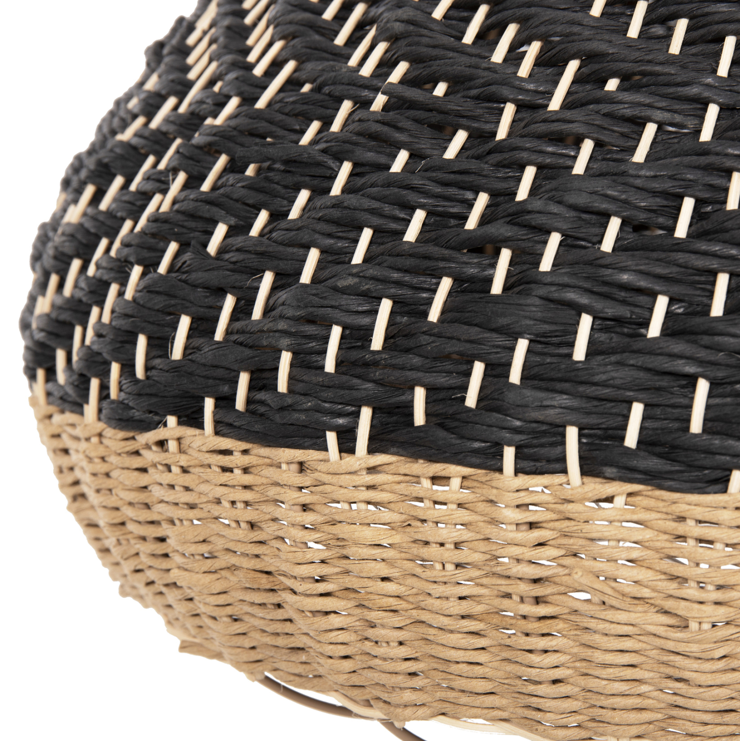 ΦΩΤΙΣΤΙΚΟ ΟΡΟΦΗΣ ΚΡΕΜΑΣΤΟ HM4354 ΦΥΣΙΚΟ RAΤΤΑΝ-PAPER ROPE-ΦΥΣΙΚΟ&ΜΑΥΡΟ Φ54x42-145Υεκ. - Image 5