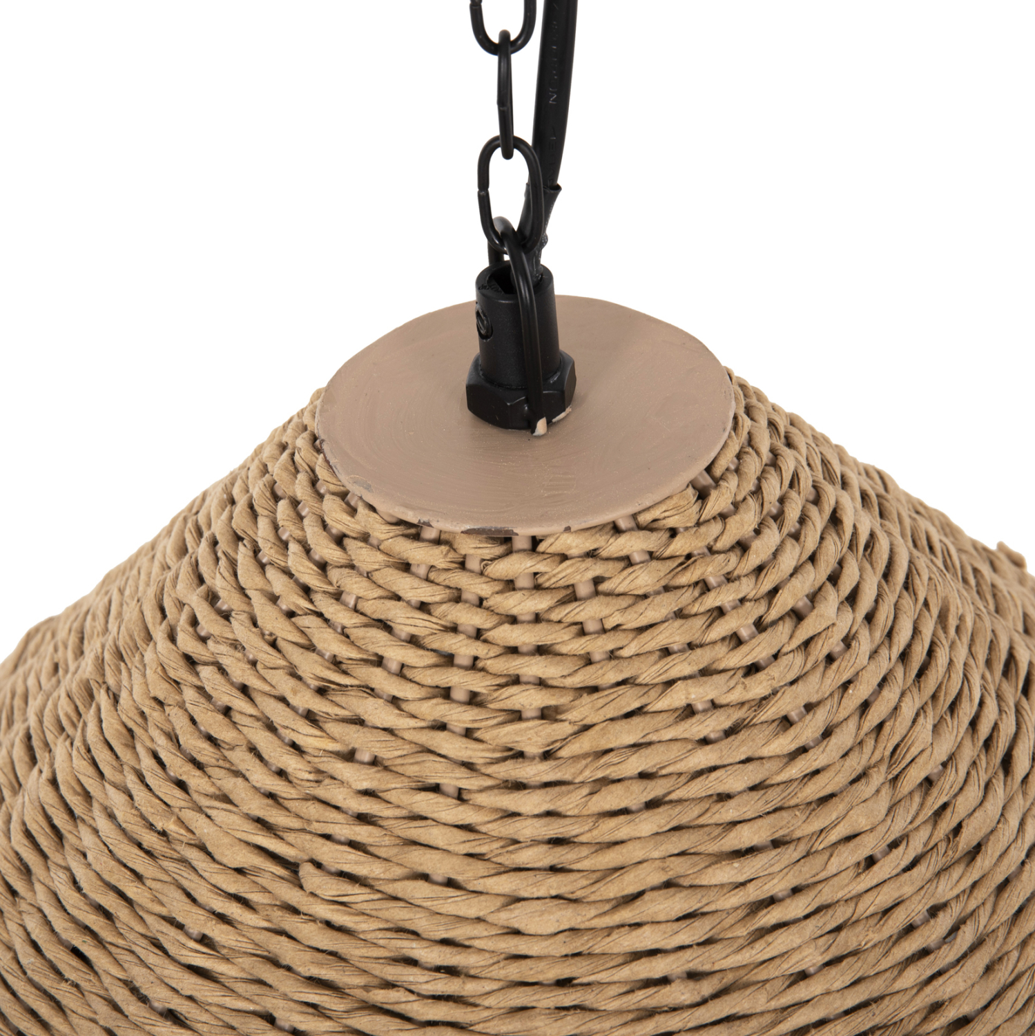ΦΩΤΙΣΤΙΚΟ ΟΡΟΦΗΣ ΚΡΕΜΑΣΤΟ HM4354 ΦΥΣΙΚΟ RAΤΤΑΝ-PAPER ROPE-ΦΥΣΙΚΟ&ΜΑΥΡΟ Φ54x42-145Υεκ. - Image 6