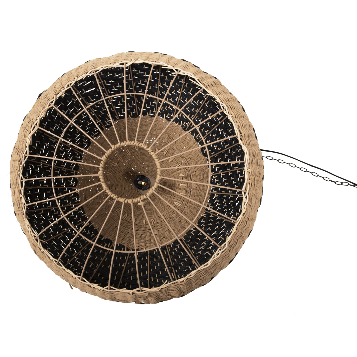 ΦΩΤΙΣΤΙΚΟ ΟΡΟΦΗΣ ΚΡΕΜΑΣΤΟ HM4354 ΦΥΣΙΚΟ RAΤΤΑΝ-PAPER ROPE-ΦΥΣΙΚΟ&ΜΑΥΡΟ Φ54x42-145Υεκ. - Image 7