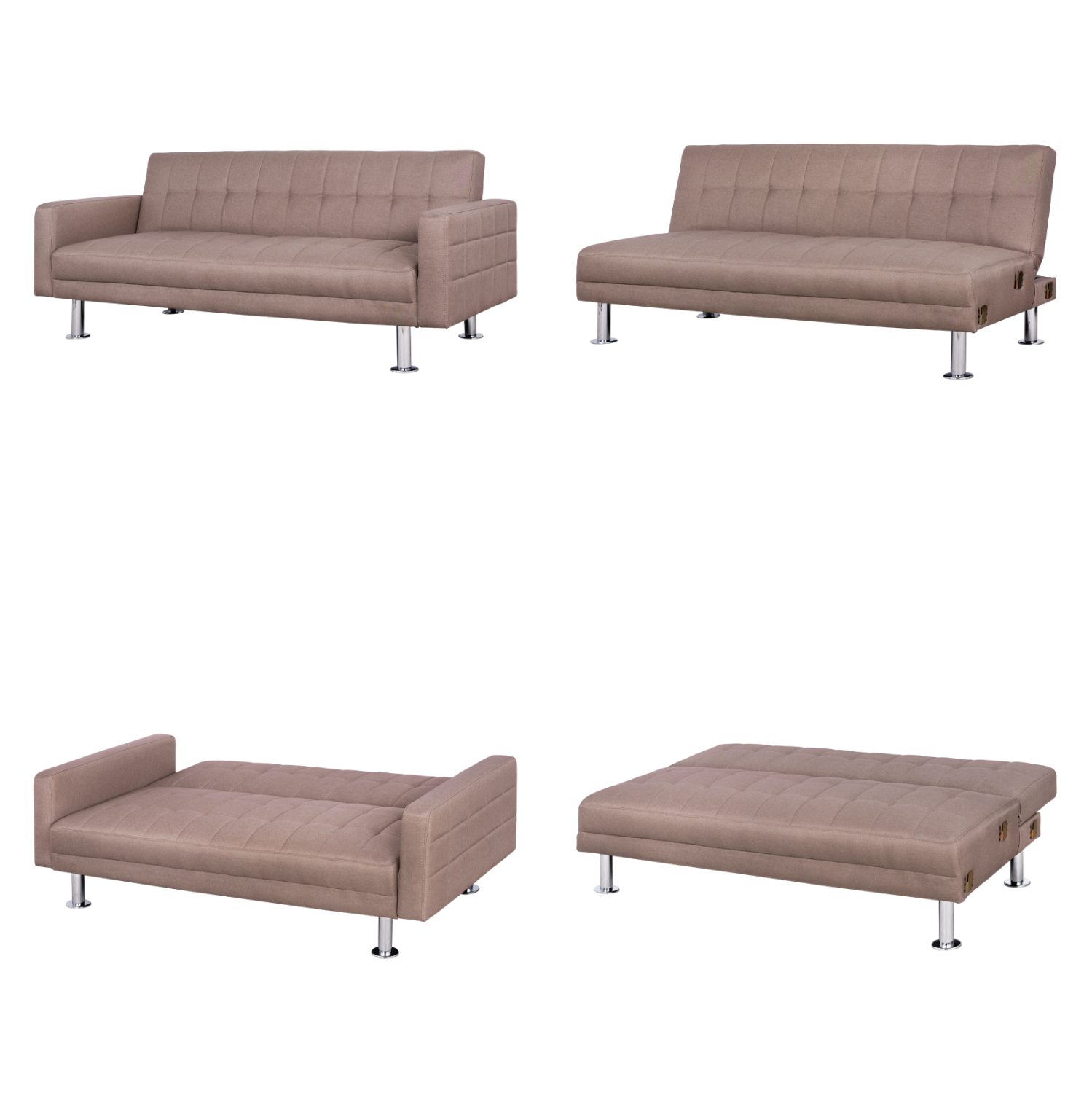 ΓΩΝΙΑΚΟΣ ΠΟΛΥΜΟΡΦΙΚΟΣ ΜΠΕΖ ΚΑΝΑΠΕΣ ΚΡΕΒΑΤΙ HOLDEN HM3147.02 ΑΝΑΣΤΡΕΨΙΜΟΣ 265x151x78Υ - Image 6