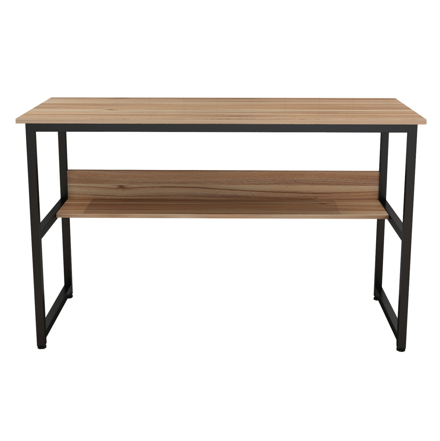 ΓΡΑΦΕΙΟ PORTIS HM2131.02 ΜΕΛΑΜΙΝΗ ΣΕ ΚΑΡΥΔΙ ΜΕ ΜΑΥΡΟ ΜΕΤΑΛΛΙΚΟ ΣΚΕΛΕΤΟ 120X50X75Υεκ. - Image 2