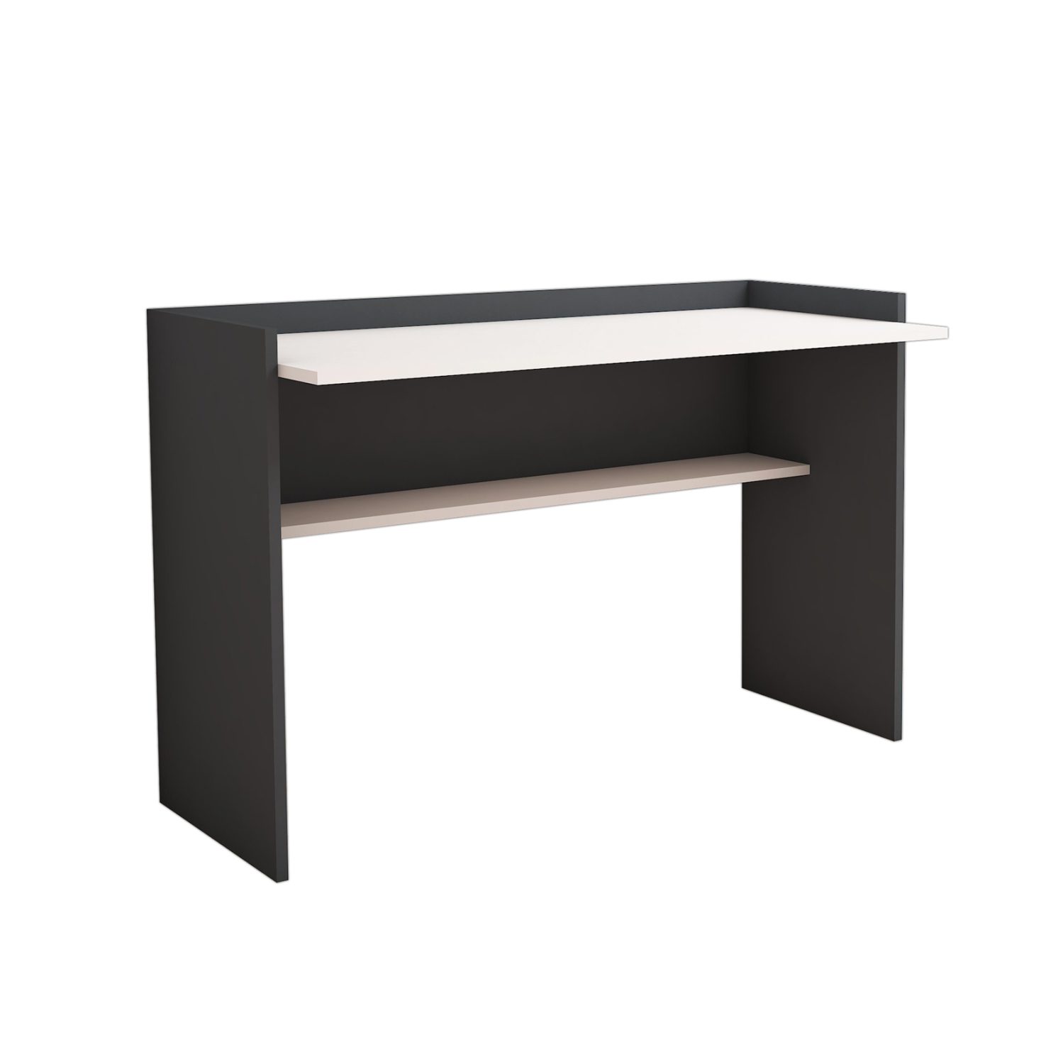 ΓΡΑΦΕΙΟ ΜΕΛΑΜΙΝΗΣ ΓΚΡΙ ΛΕΥΚΟ HM9227.13 118x58x80Υεκ. - Image 4