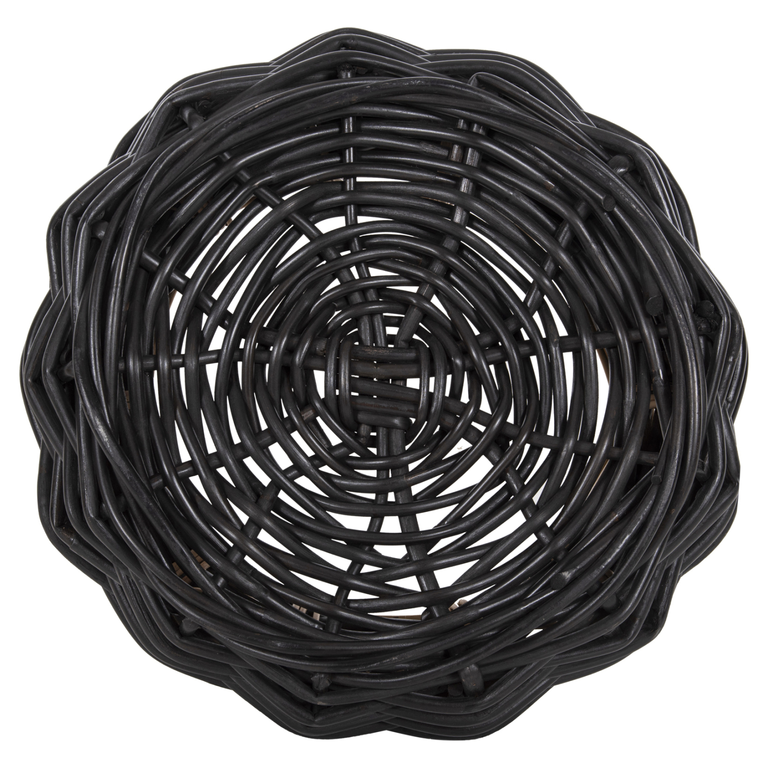 ΚΑΛΑΘΙ ΔΑΠΕΔΟΥ POTTS HM4378 ΜΑΥΡO&ΦΥΣΙΚΟ ΧΡΩΜΑ- CL RATTAN Φ62x36Yεκ. - Image 7