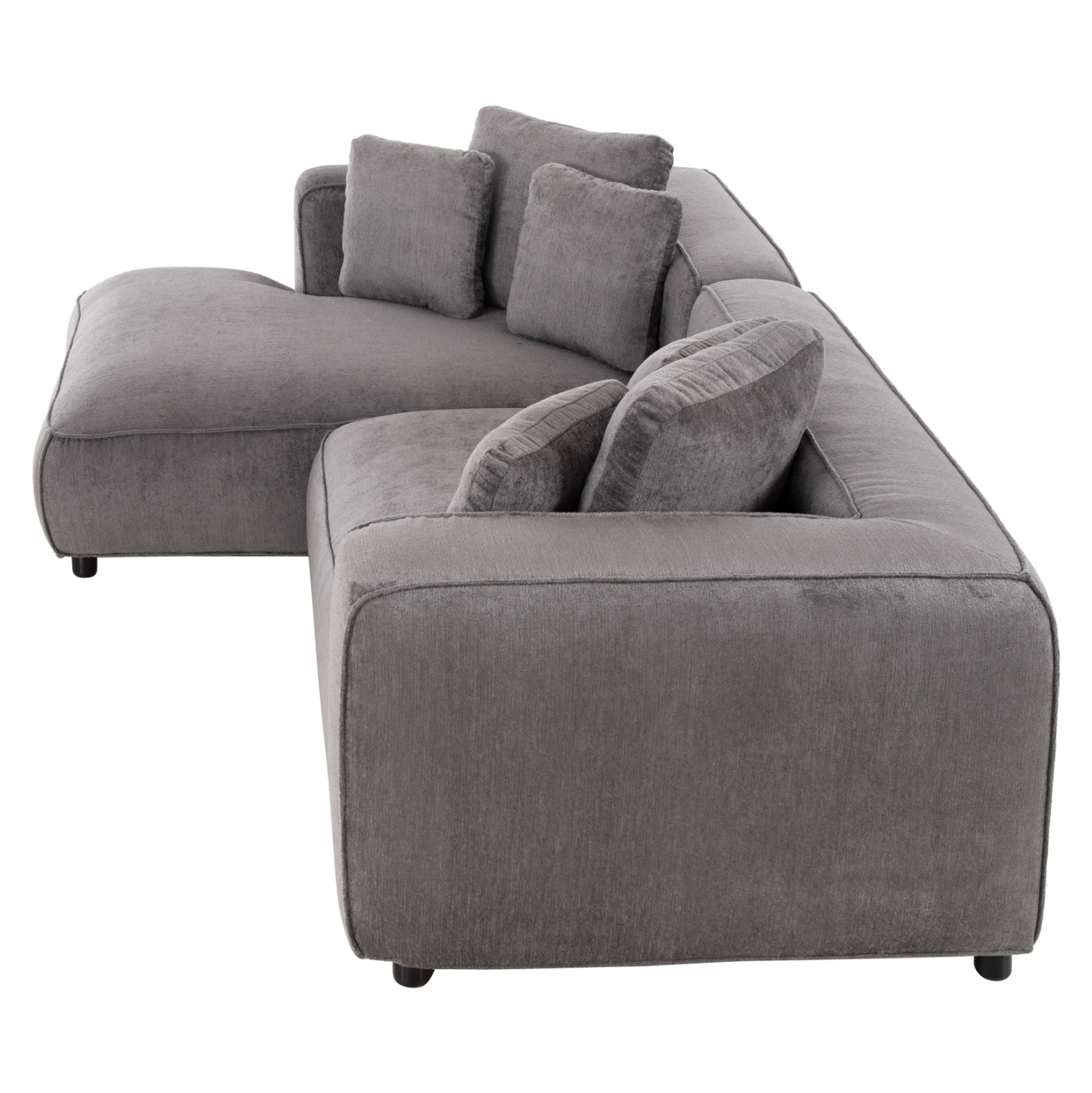 ΚΑΝΑΠΕΣ ΓΩΝΙΑ (ΑΡΙΣΤΕΡΗ) 3-ΘΕΣΙΟΣ GRACE HM3280.03L ΓΚΡΙ ΥΦΑΣΜΑ 252x160x70-90Υεκ - Image 4