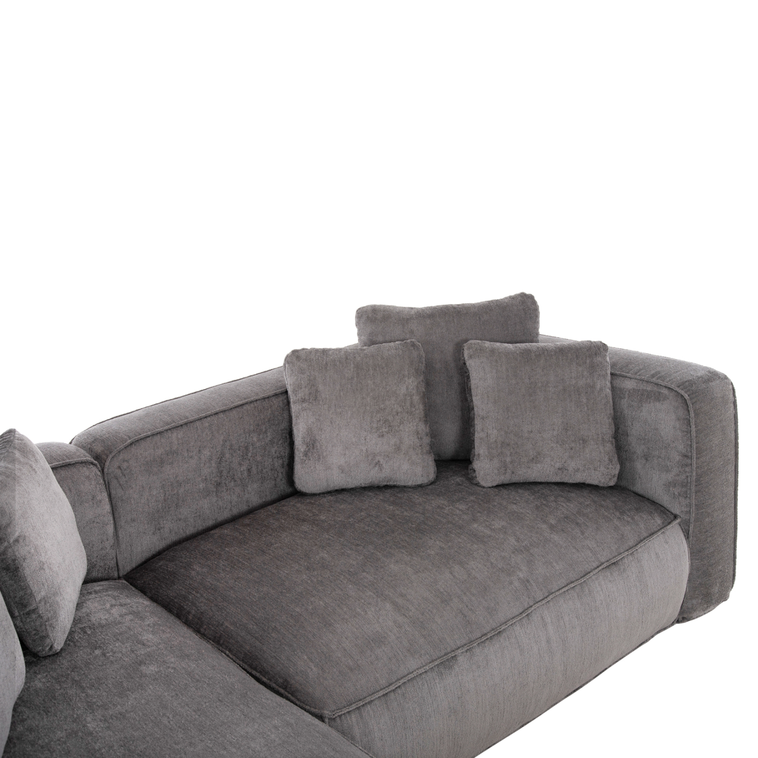ΚΑΝΑΠΕΣ ΓΩΝΙΑ (ΑΡΙΣΤΕΡΗ) 3-ΘΕΣΙΟΣ GRACE HM3280.03L ΓΚΡΙ ΥΦΑΣΜΑ 252x160x70-90Υεκ - Image 8