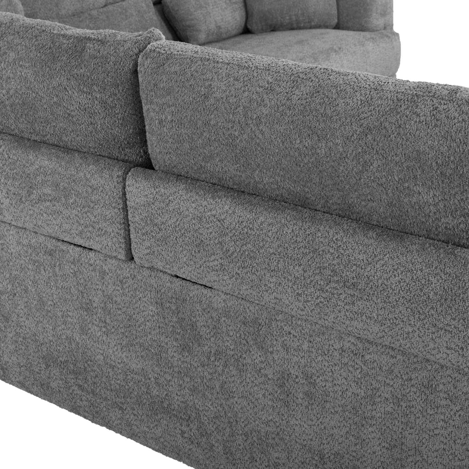 ΚΑΝΑΠΕΣ ΓΩΝΙΑ SYMMET HM3269.03 ΓΚΡΙ ΥΦΑΣΜΑ-ΑΝΘΡΑΚΙ ΠΟΔΙΑ 314x314x90-102Yεκ. - Image 9