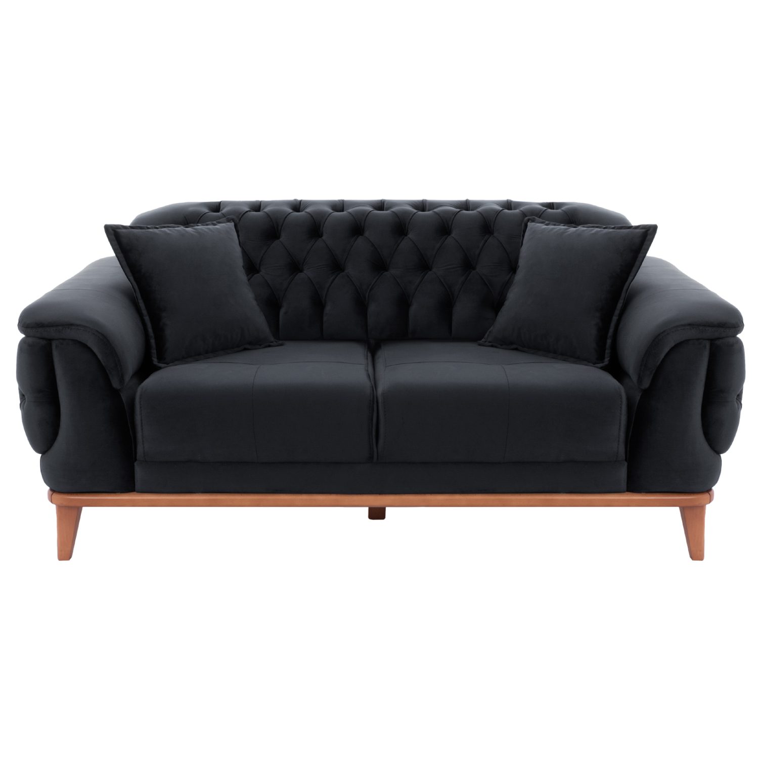 ΚΑΝΑΠΕΣ ΚΡΕΒΑΤΙ BENNINGTON 2ΘΕΣΙΟΣ ΜΑΥΡΟΣ HM3250.01 180x95x80 εκ. - Image 4