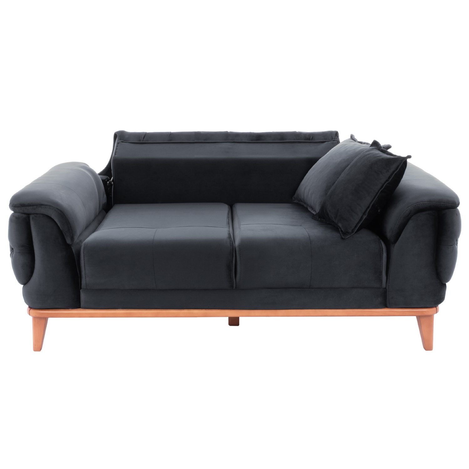 ΚΑΝΑΠΕΣ ΚΡΕΒΑΤΙ BENNINGTON 2ΘΕΣΙΟΣ ΜΑΥΡΟΣ HM3250.01 180x95x80 εκ. - Image 5