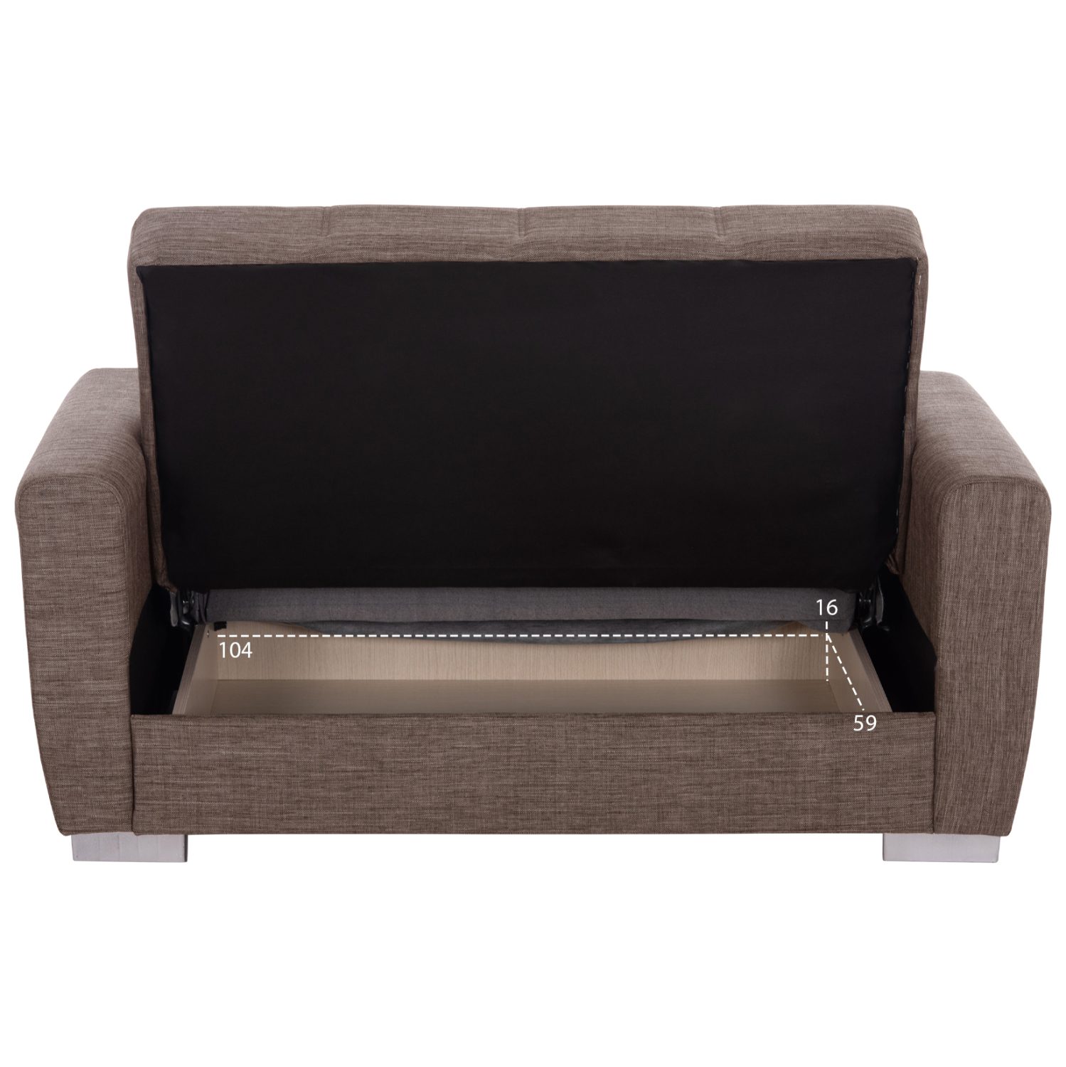 ΚΑΝΑΠΕΣ ΚΡΕΒΑΤΙ POLYA ΔΙΘΕΣΙΟΣ ΚΑΦΕ HM3241.02 153x87x77 εκ. - Image 5