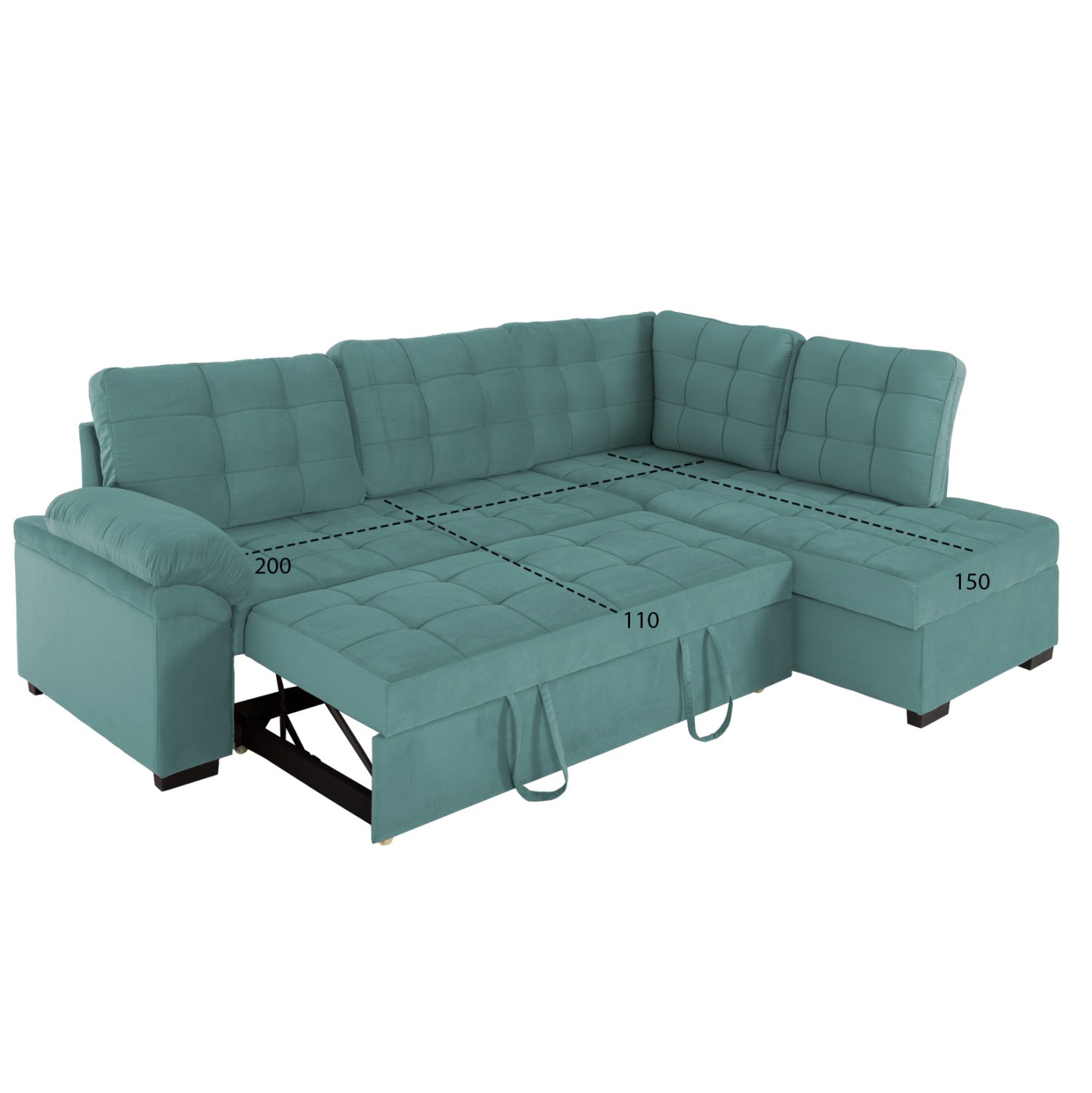 ΚΑΝΑΠΕΣ ΚΡΕΒΑΤΙ JADE HM3144.04R ΔΕΞΙΑ ΓΩΝΙΑ ΒΕΡΑΜΑΝ ΒΕΛΟΥΔΟ 250x80-180x73-88Υεκ. - Image 3