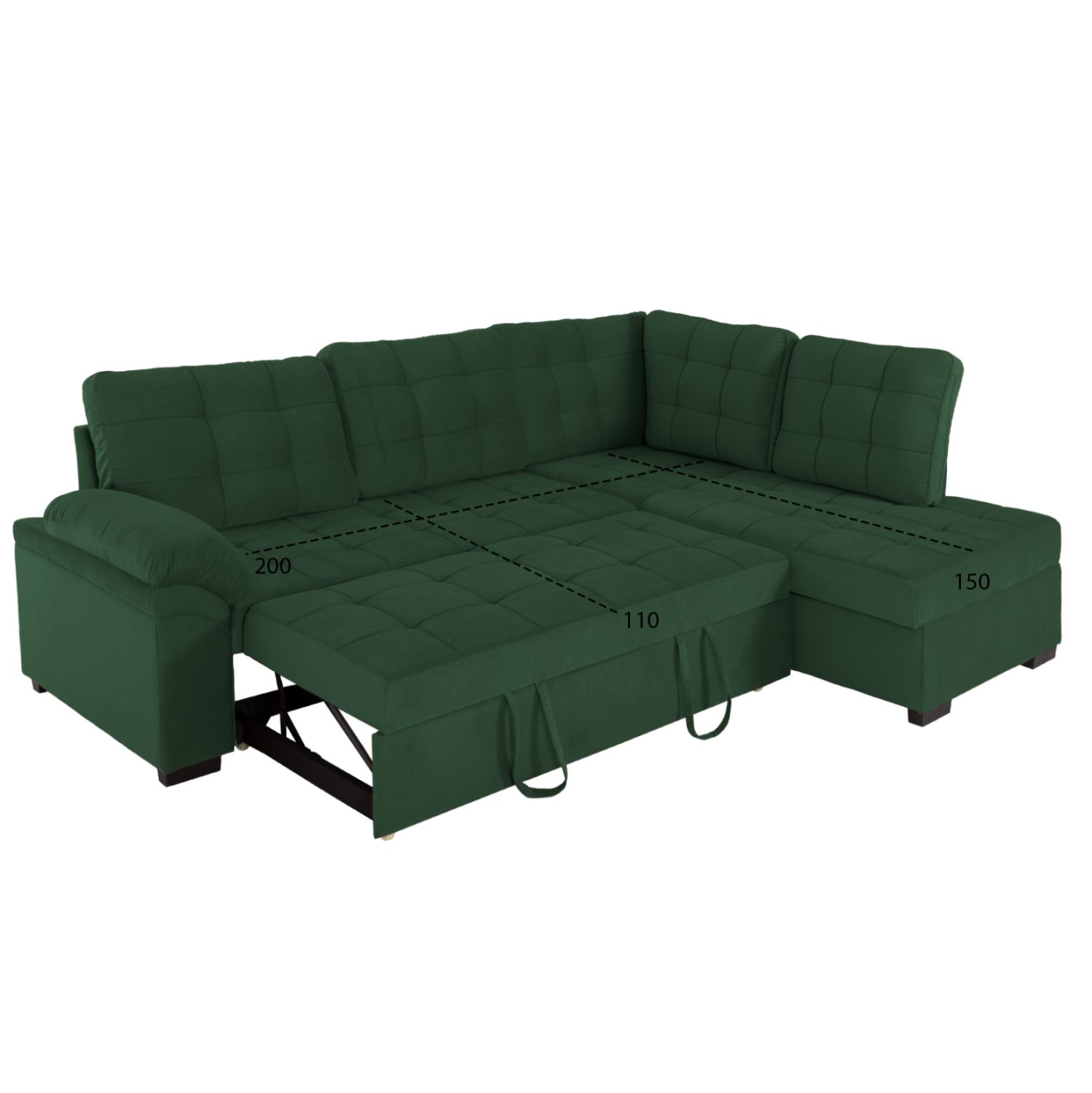 ΚΑΝΑΠΕΣ ΚΡΕΒΑΤΙ JADE HM3144.05R ΔΕΞΙΑ ΓΩΝΙΑ ΚΥΠΑΡΙΣΣΙ ΒΕΛΟΥΔΟ 250x80-180x73-88Υεκ. - Image 3