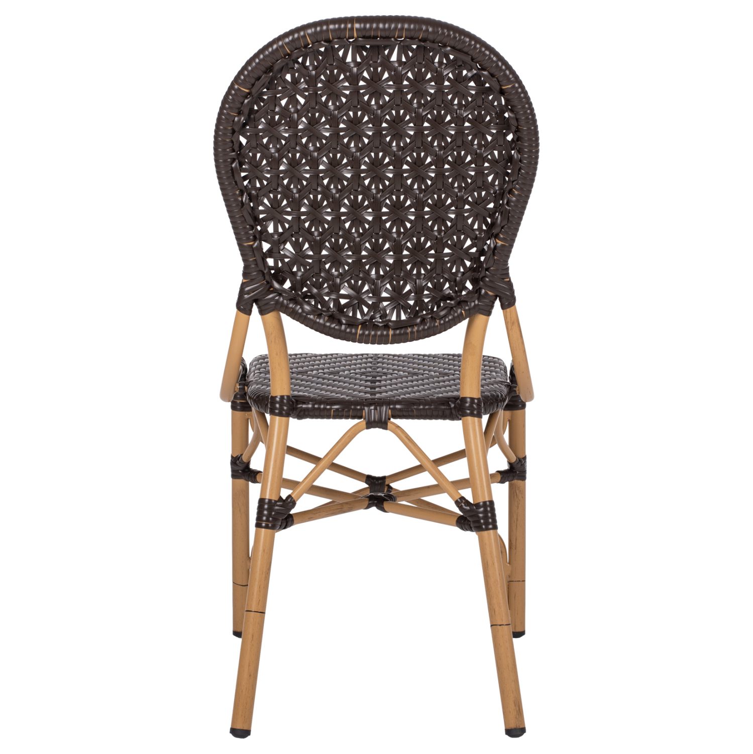 ΚΑΡΕΚΛΑ ΑΛΟΥΜΙΝΙΟΥ BAMBOO LOOK THUN HM5925.01 ΜΕ ΚΑΦΕ PE RATTAN 47x58x95Yεκ. - Image 6