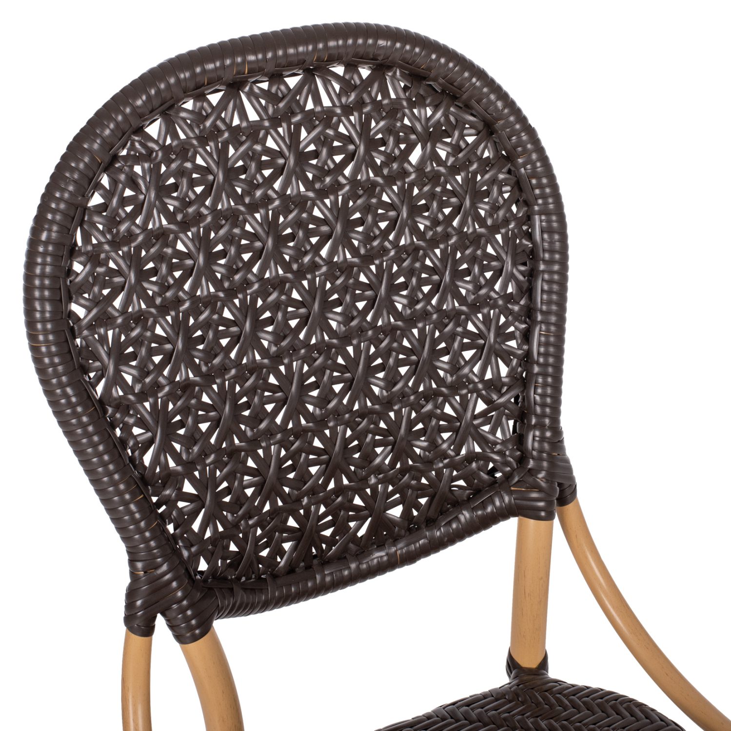 ΚΑΡΕΚΛΑ ΑΛΟΥΜΙΝΙΟΥ BAMBOO LOOK THUN HM5925.01 ΜΕ ΚΑΦΕ PE RATTAN 47x58x95Yεκ. - Image 8