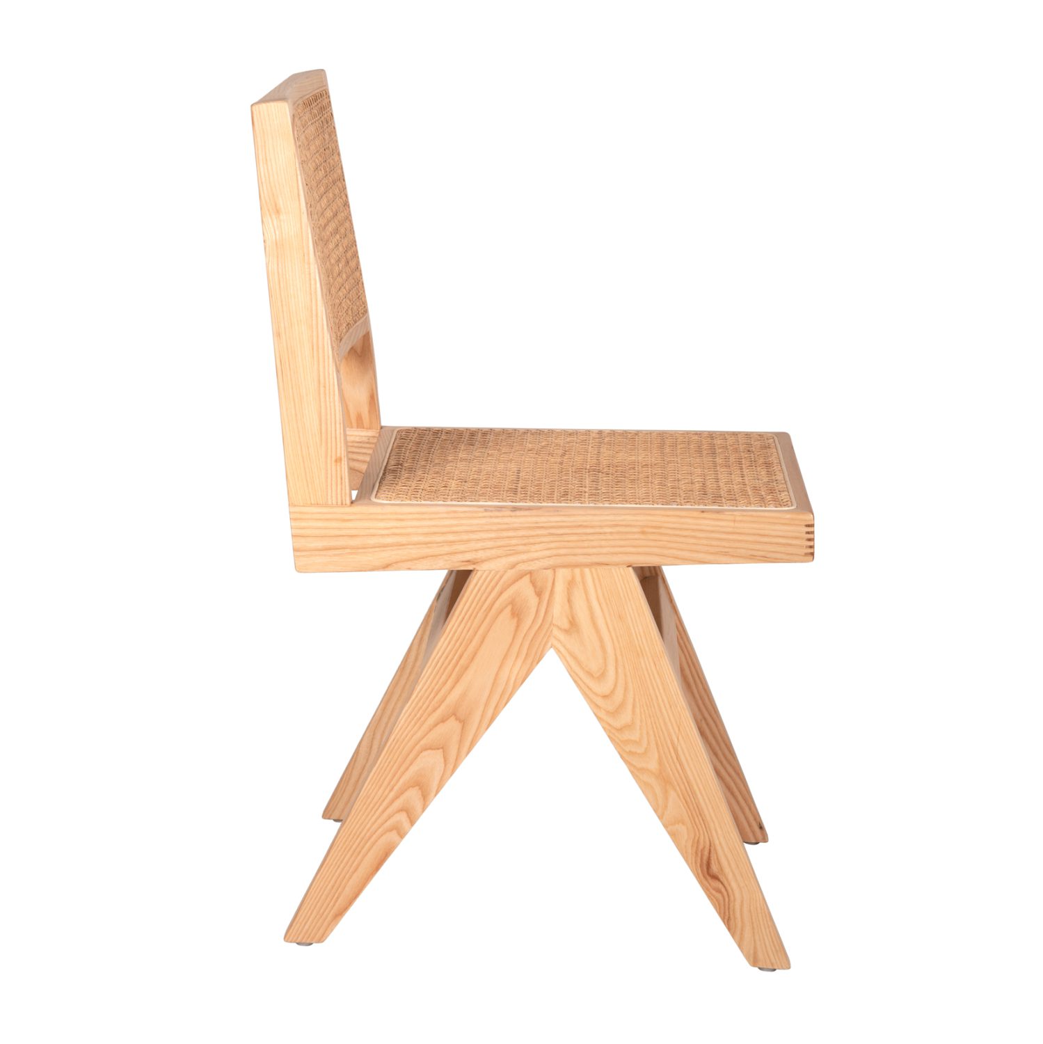 ΚΑΡΕΚΛΑ FREDRIK HM9873 ΞΥΛΟ ΦΡΑΞΙΝΟΥ ΚΑΙ RATTAN ΣΕ ΦΥΣΙΚΟ ΧΡΩΜΑ 45x55,5x83Yεκ. - Image 4