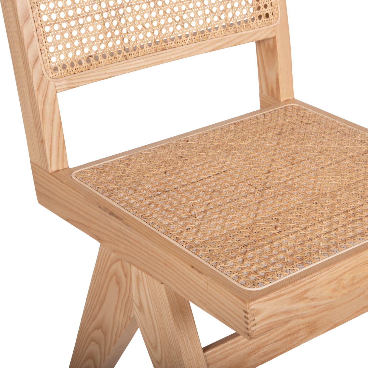 ΚΑΡΕΚΛΑ FREDRIK HM9873 ΞΥΛΟ ΦΡΑΞΙΝΟΥ ΚΑΙ RATTAN ΣΕ ΦΥΣΙΚΟ ΧΡΩΜΑ 45x55,5x83Yεκ. - Image 7