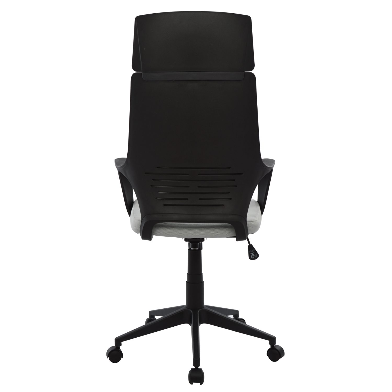 ΚΑΡΕΚΛΑ ΓΡΑΦΕΙΟΥ ANIVIA HM1073.21 ΓΚΡΙ & ΣΚΕΛΕΤΟ ΜΑΥΡΟ 64x61x127 cm - Image 4