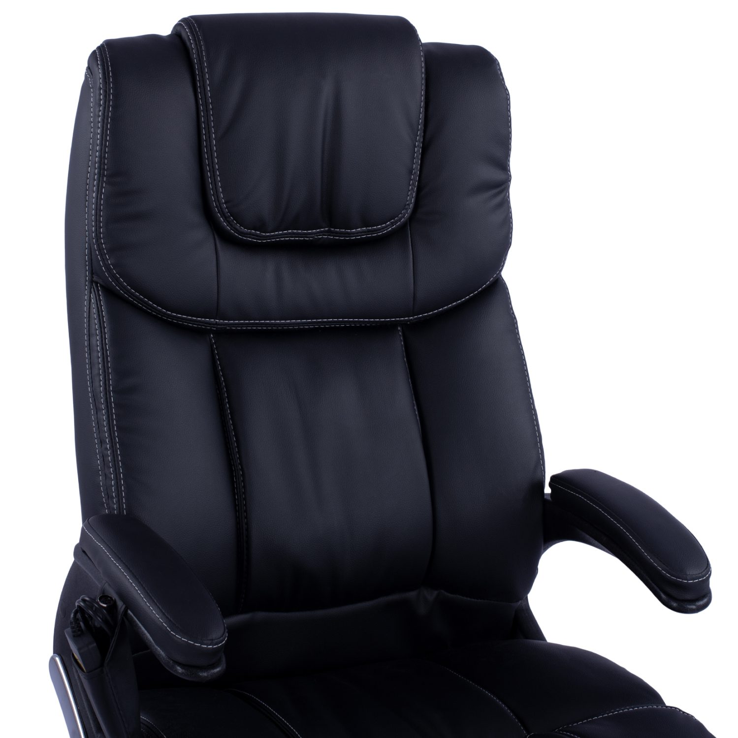 ΚΑΡΕΚΛΑ ΓΡΑΦΕΙΟΥ THORIN HM1050.01 ΜΕ MASSAGE ΜΑΥΡΗ HOMEMARKT 62x70x127Y εκ. - Image 7