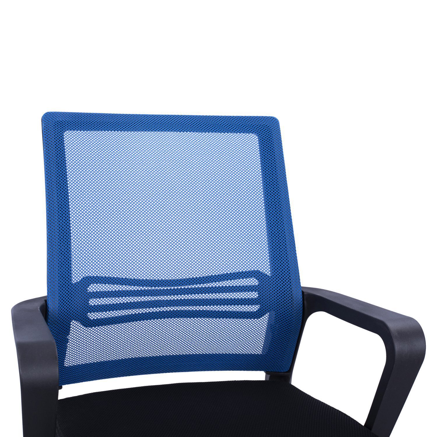 ΚΑΡΕΚΛΑ ΓΡΑΦΕΙΟΥ FALLON HM1148.08 ΣΕ ΜΑΥΡΟ ΧΡΩΜΑ ΜΕ ΜΠΛΕ ΠΛΑΤΗ 60x57x104Υ εκ. - Image 7