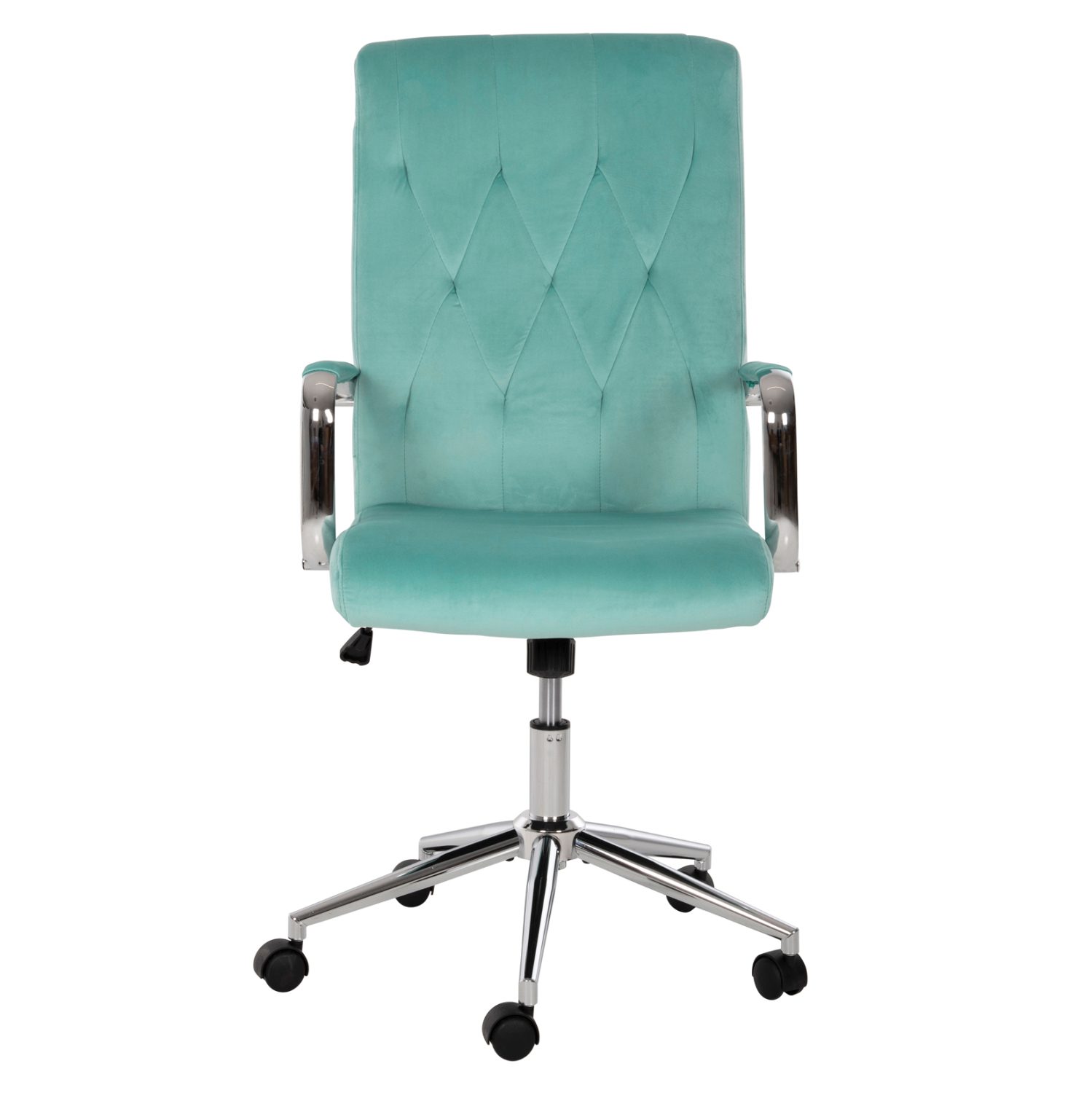 ΚΑΡΕΚΛΑ ΓΡΑΦΕΙΟΥ JOSEF HM1181.08 ΜΕΝΤΑ ΒΕΛΟΥΔΟ-INOX ΒΑΣΗ 58x61x105-113Yεκ. - Image 3