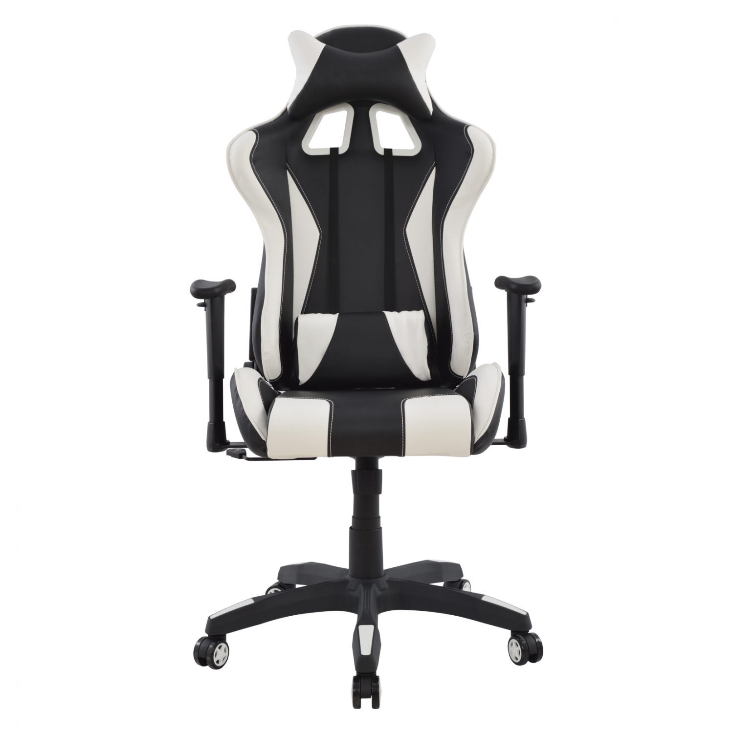 ΚΑΡΕΚΛΑ ΓΡΑΦΕΙΟΥ GAMING HM1062.04 SPEED ΜΑΥΡΟ ΛΕΥΚΟ PU 68,5x71,5x133,5 cm - Image 3