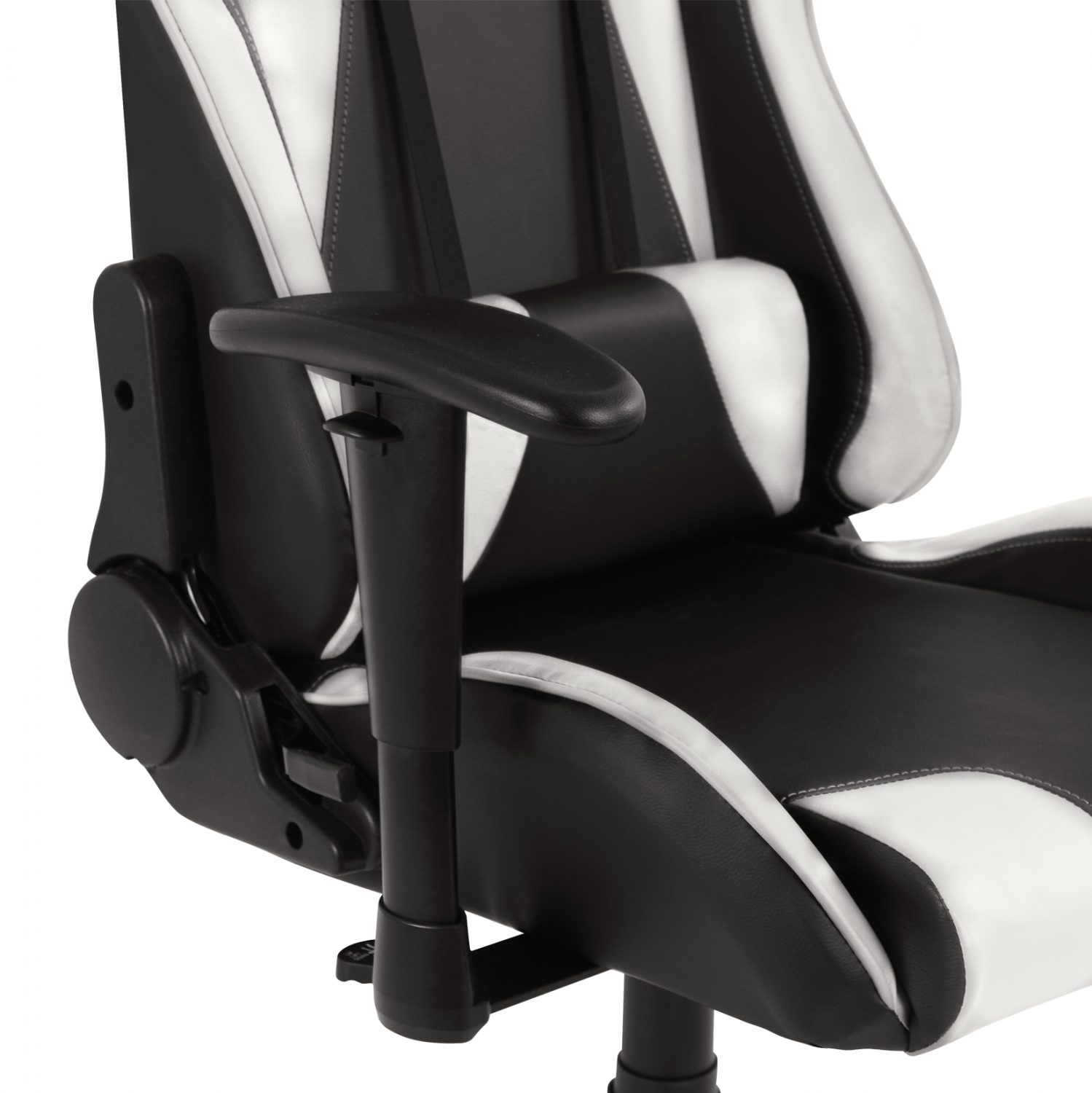 ΚΑΡΕΚΛΑ ΓΡΑΦΕΙΟΥ GAMING HM1062.04 SPEED ΜΑΥΡΟ ΛΕΥΚΟ PU 68,5x71,5x133,5 cm - Image 9