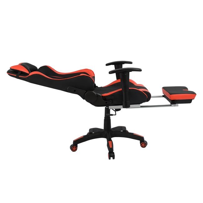 ΚΑΡΕΚΛΑ ΓΡΑΦΕΙΟΥ GAMING HM1063.01 SPEED ΜΑΥΡΟ ΚΟΚΚΙΝΟ & ΥΠΟΠΟΔΙΟ 68 x 71,5 x 134 cm - Image 5