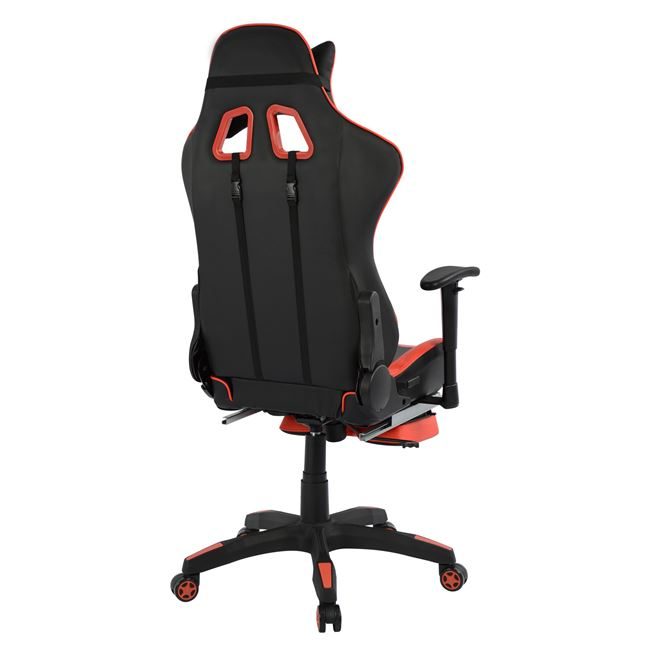 ΚΑΡΕΚΛΑ ΓΡΑΦΕΙΟΥ GAMING HM1063.01 SPEED ΜΑΥΡΟ ΚΟΚΚΙΝΟ & ΥΠΟΠΟΔΙΟ 68 x 71,5 x 134 cm - Image 6