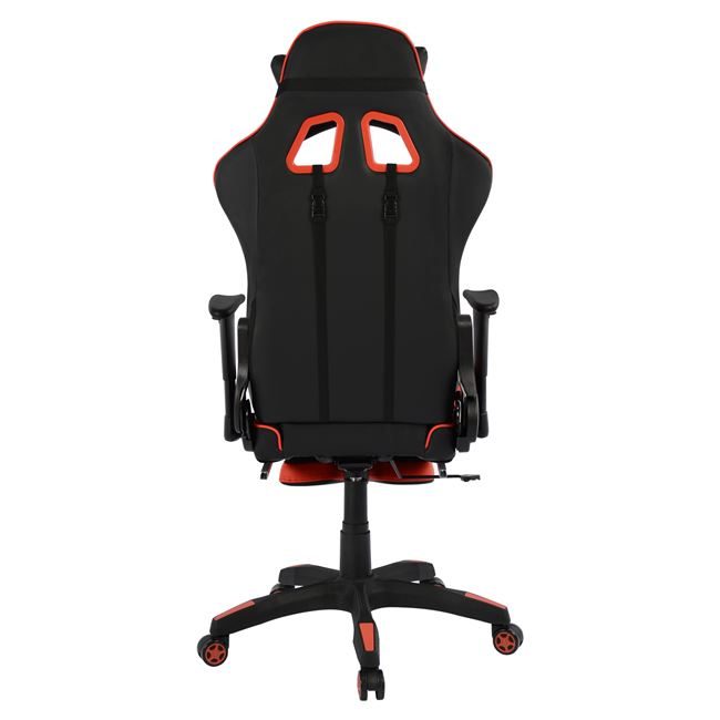 ΚΑΡΕΚΛΑ ΓΡΑΦΕΙΟΥ GAMING HM1063.01 SPEED ΜΑΥΡΟ ΚΟΚΚΙΝΟ & ΥΠΟΠΟΔΙΟ 68 x 71,5 x 134 cm - Image 7