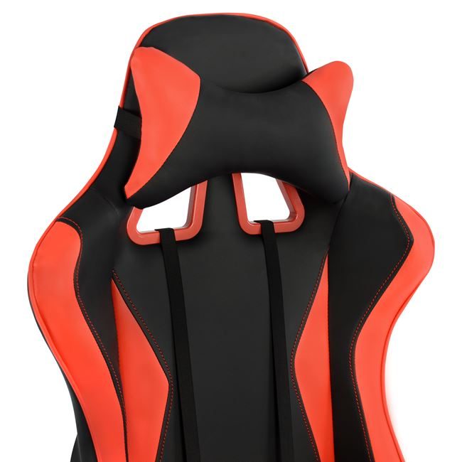 ΚΑΡΕΚΛΑ ΓΡΑΦΕΙΟΥ GAMING HM1063.01 SPEED ΜΑΥΡΟ ΚΟΚΚΙΝΟ & ΥΠΟΠΟΔΙΟ 68 x 71,5 x 134 cm - Image 8