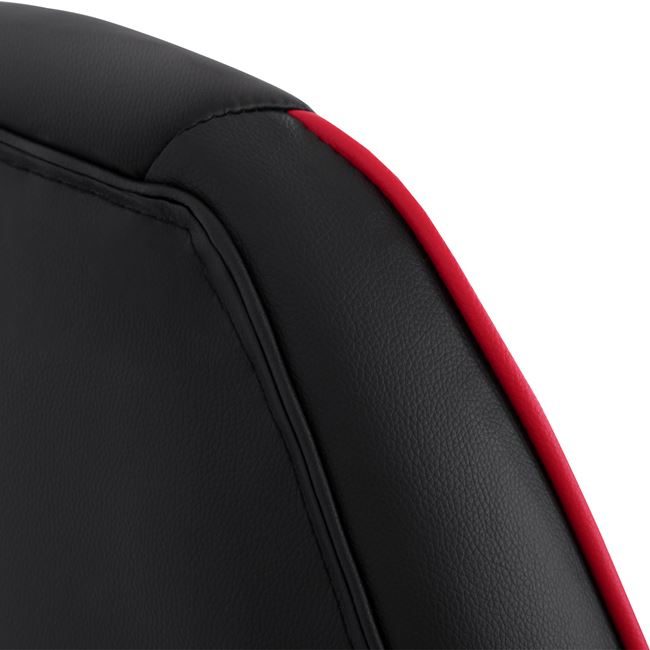 ΚΑΡΕΚΛΑ ΓΡΑΦΕΙΟΥ GAMING ARIS HM1007 BUCKET ΜΑΥΡΟ PU - ΚΟΚΚΙΝΗ ΡΙΓΑ 69x68x(119-127) εκ. - Image 7