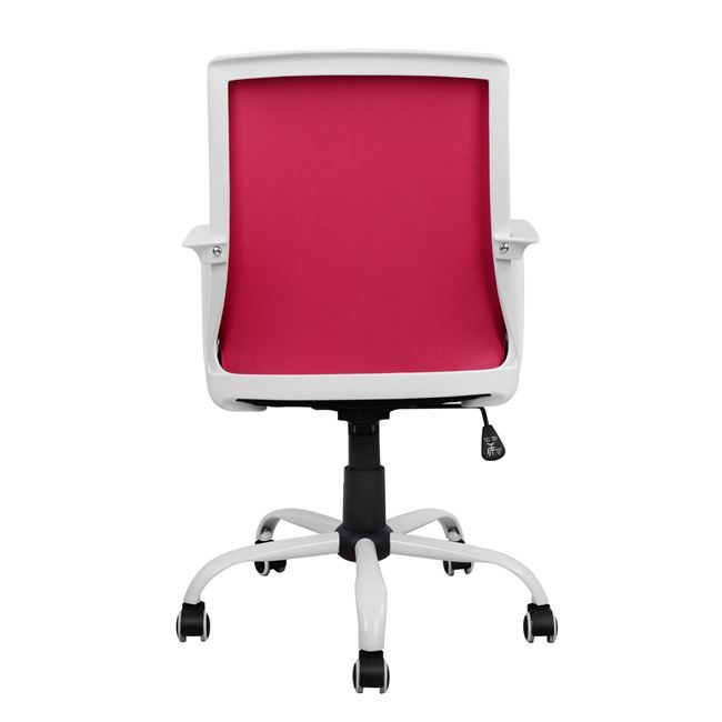 ΚΑΡΕΚΛΑ ΓΡΑΦΕΙΟΥ MALFOI HM1053.05 ΡΟΖ MESH & ΠΟΔΙ ΜΕΤΑΛΛΙΚΟ 58x59x103 εκ. - Image 6