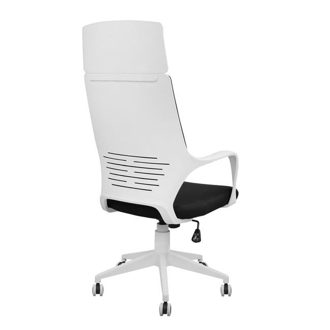 ΚΑΡΕΚΛΑ ΓΡΑΦΕΙΟΥ ANIVIA HM1054.01 ΜΑΥΡO & ΠΟΔΙ ΛΕΥΚΟ 64x61x126 εκ. - Image 5
