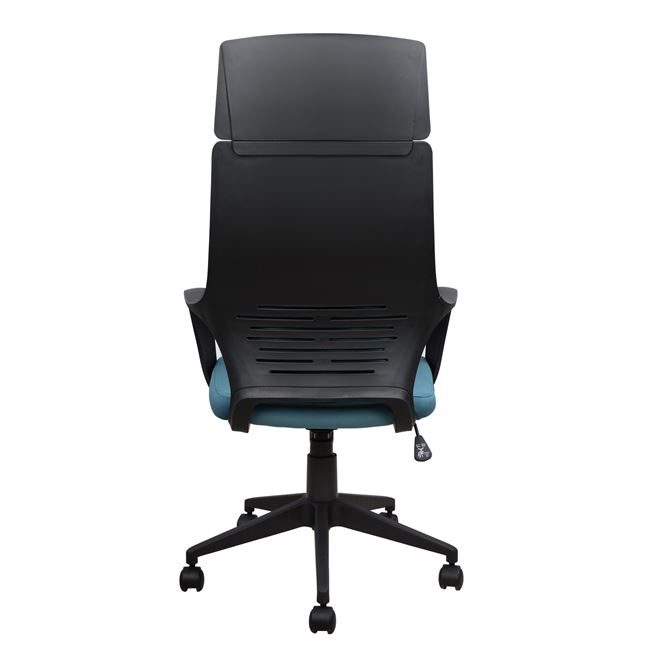 ΚΑΡΕΚΛΑ ΓΡΑΦΕΙΟΥ ANIVIA HM1054.06 ΓΚΡΙ ΣΙΕΛ & ΠΟΔΙ ΜΑΥΡΟ 64x61x126 εκ. - Image 6