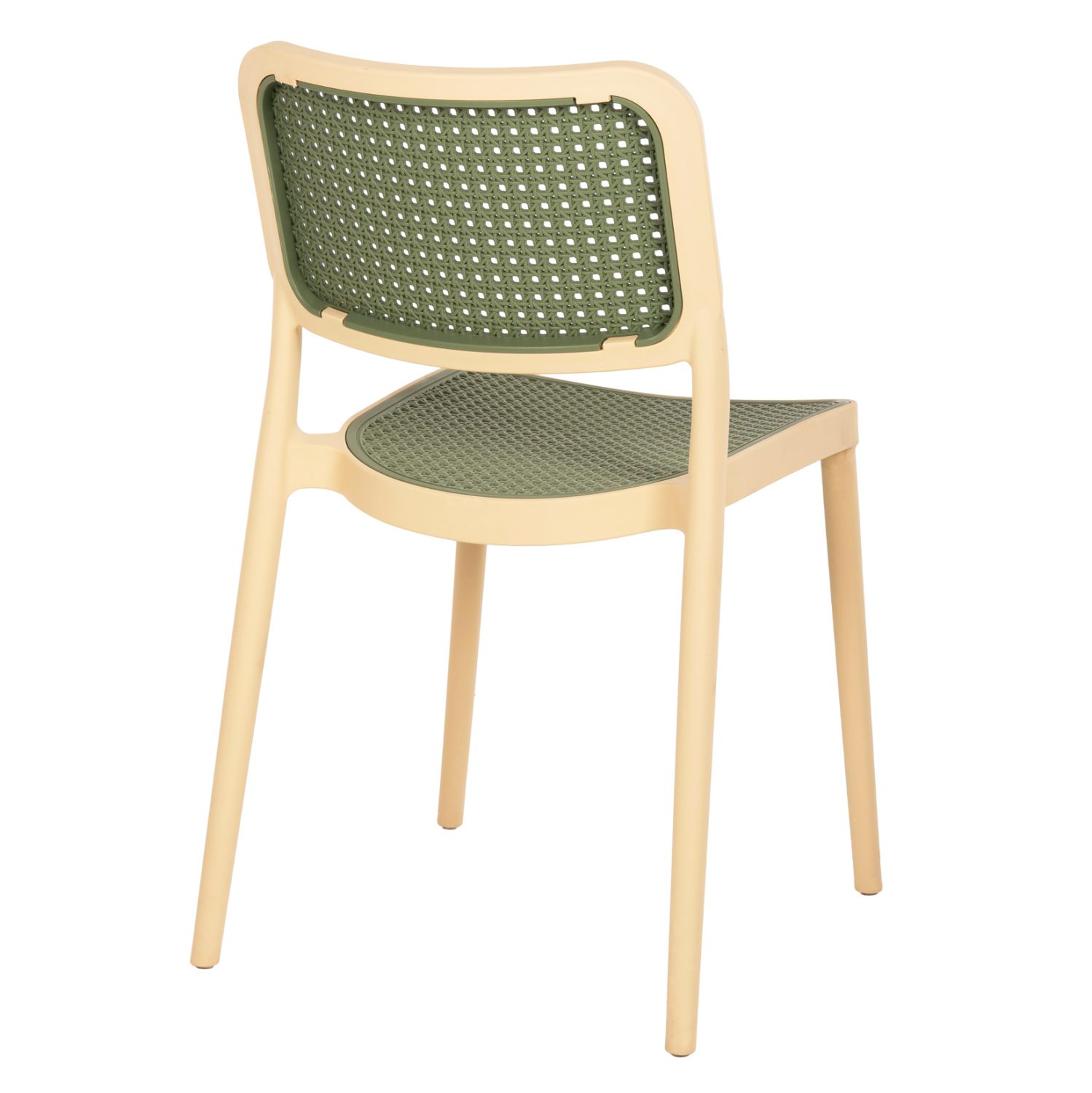 ΚΑΡΕΚΛΑ ΠΟΛΥΠΡΟΠΥΛΕΝΙΟΥ MEKO HM5934.04 ΜΠΕΖ ΜΕ OLIVE GREEN ΨΑΘΑ 41x49x102Υ εκ. - Image 5
